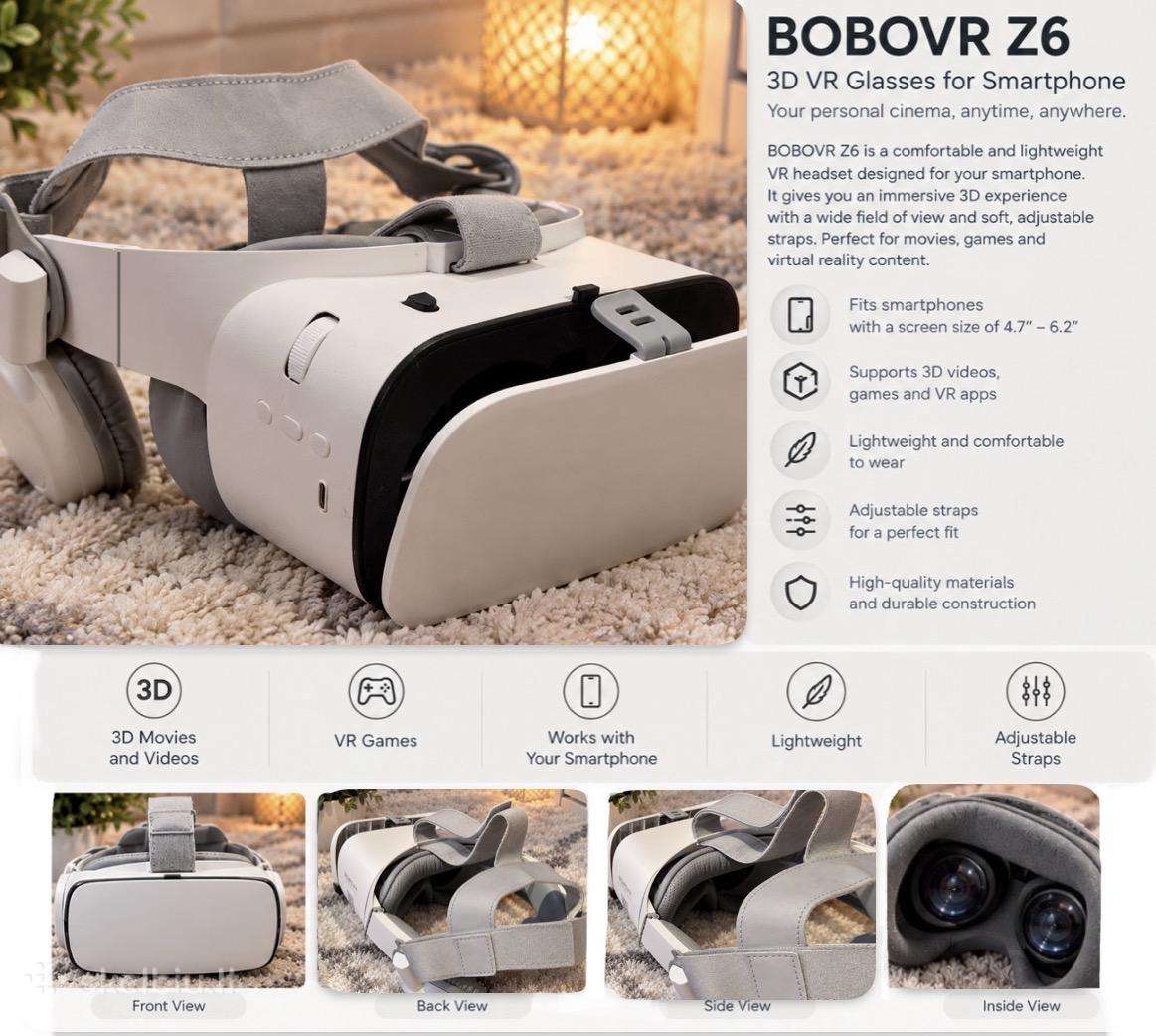 Bobovr Z6 Vr Headset – 3D Virtual Reality Glasses