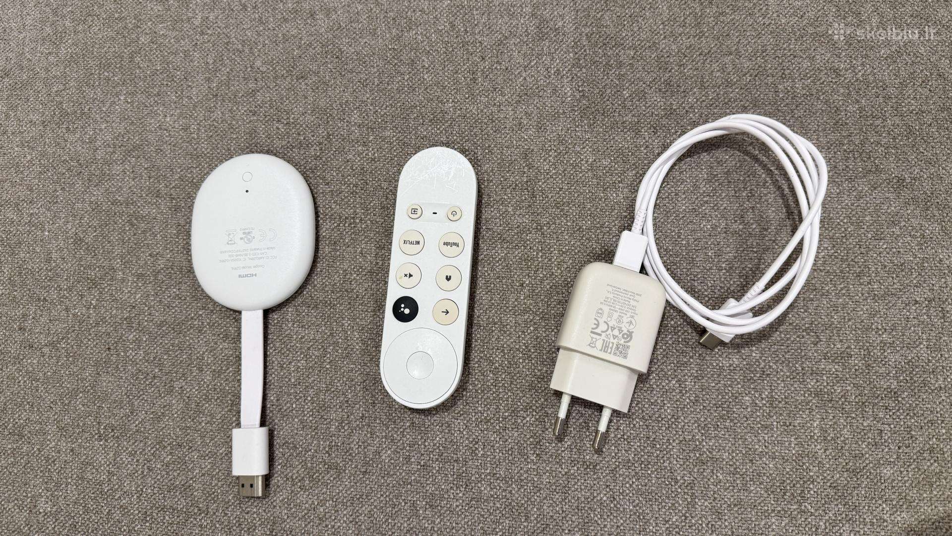 Google Chromecast su Google TV – Mažai naudotas