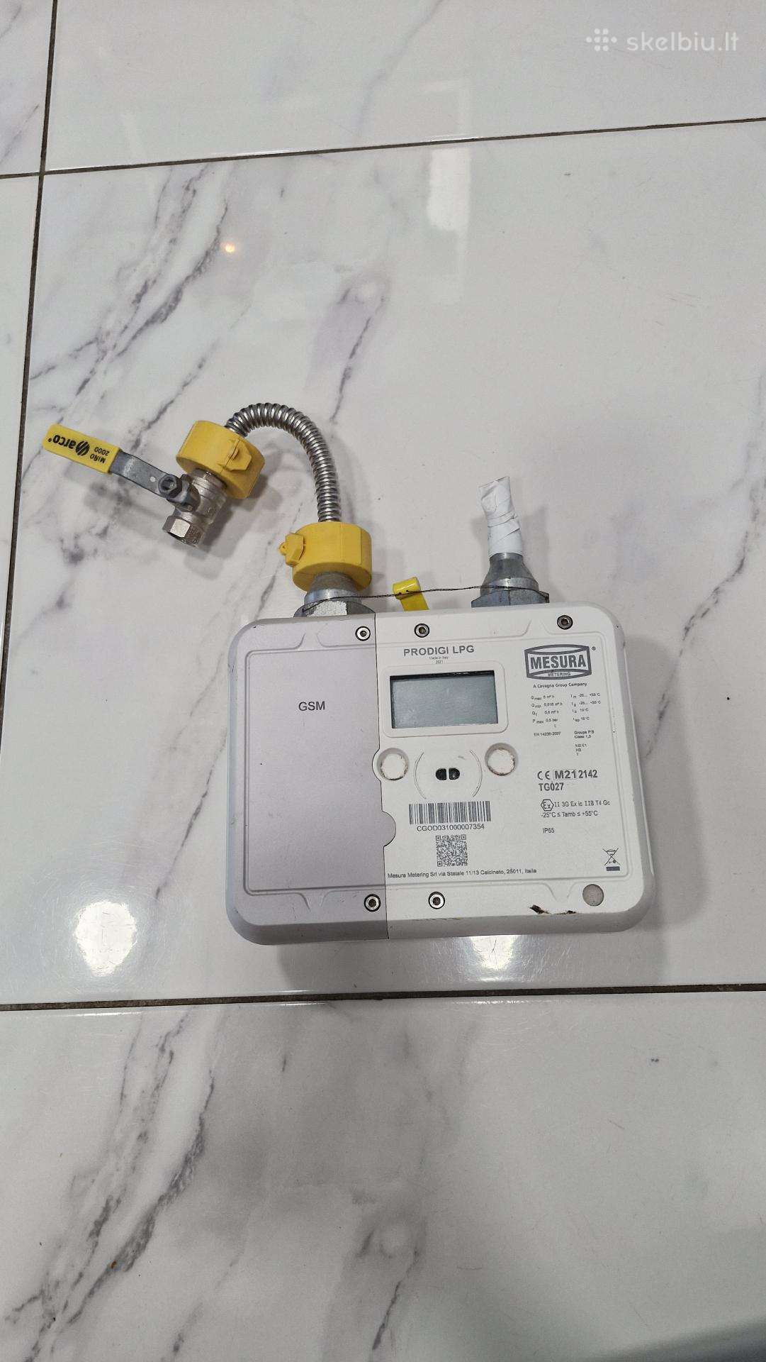 Dujų skaitiklis su Gsm