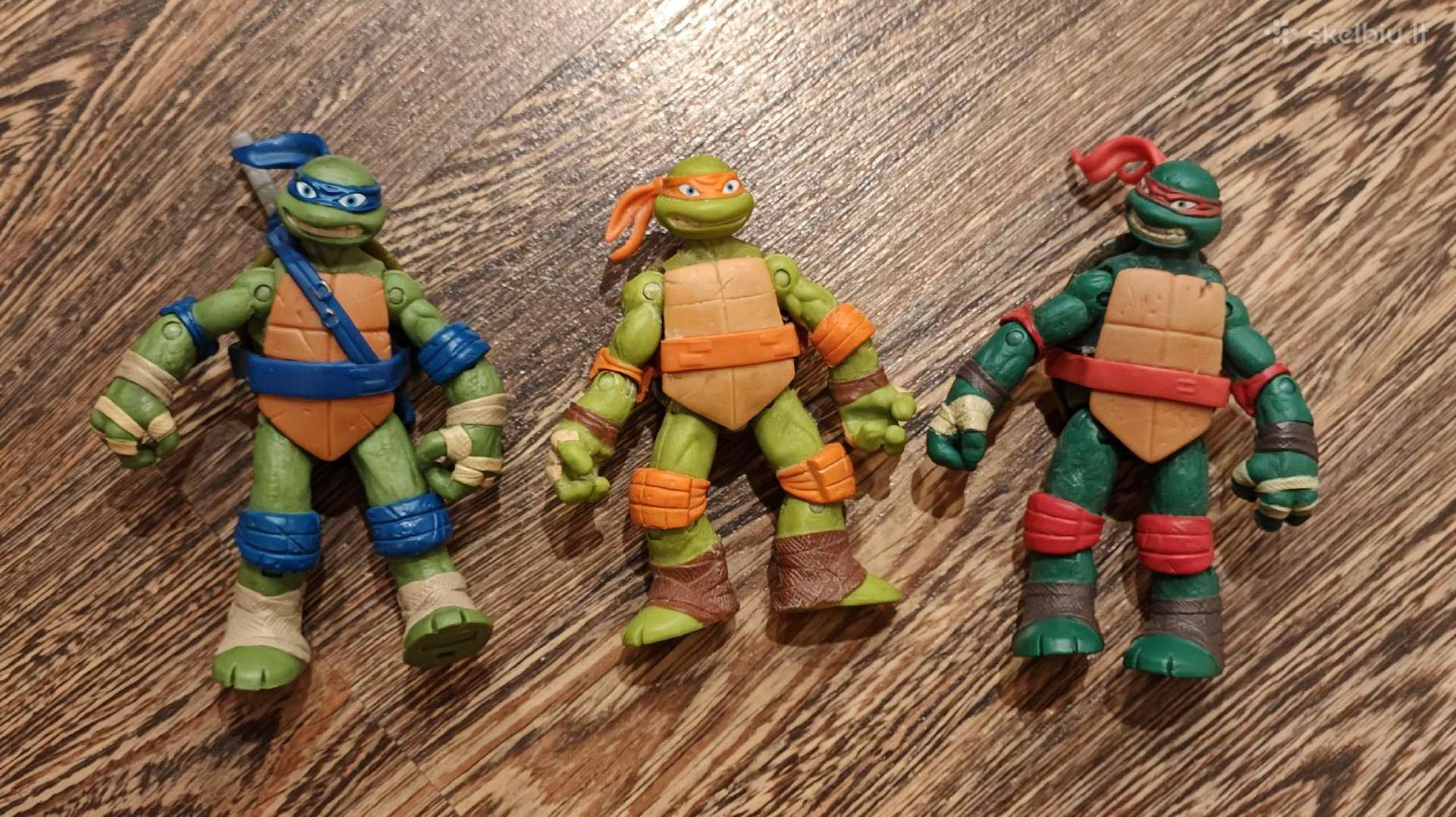 Trijų Ninja vėžliukų (Tmnt) figūrėlių rinkinys