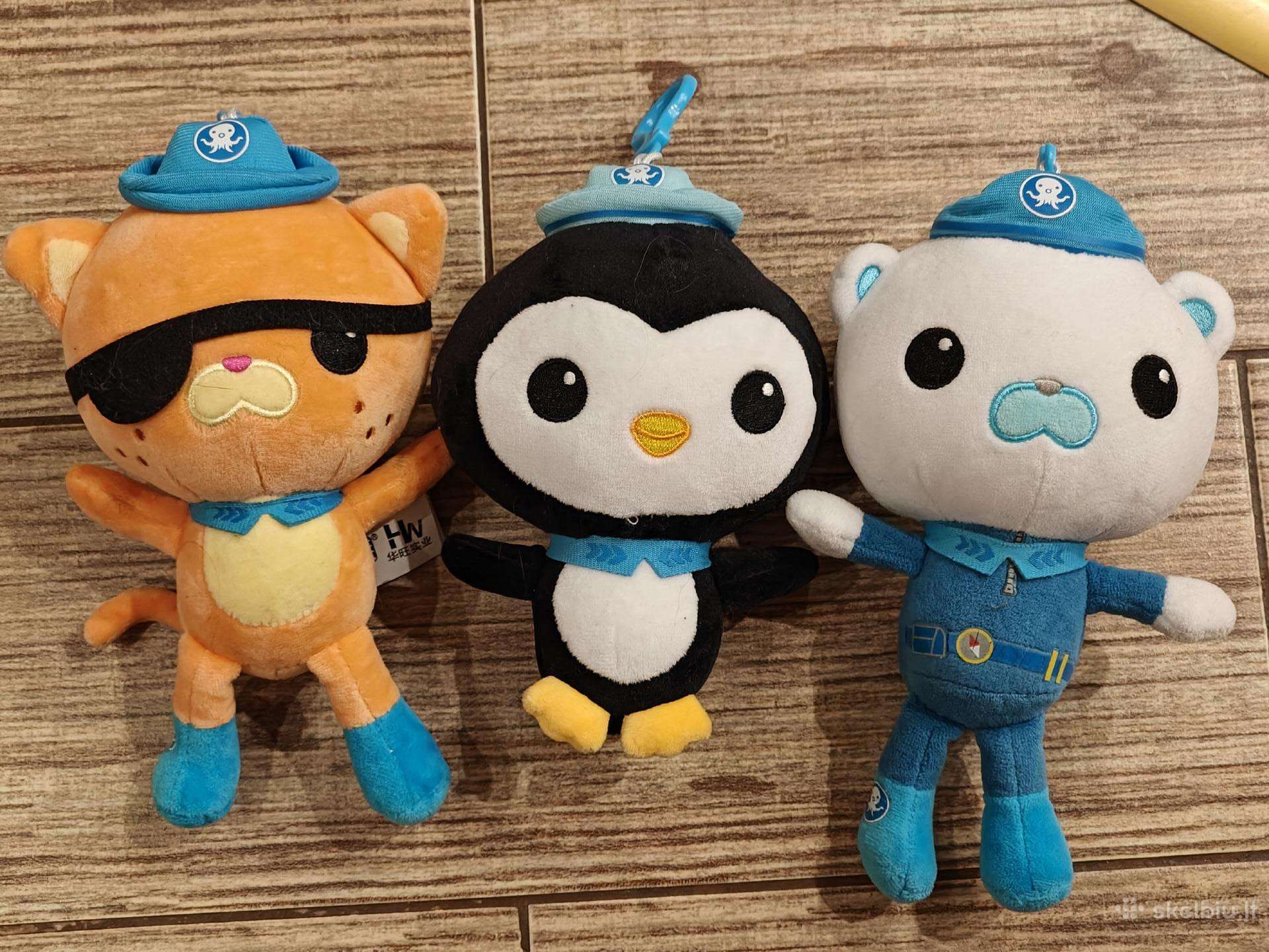 Pliušinių „Oktonautų" (Octonauts) rinkinys 3 vnt.