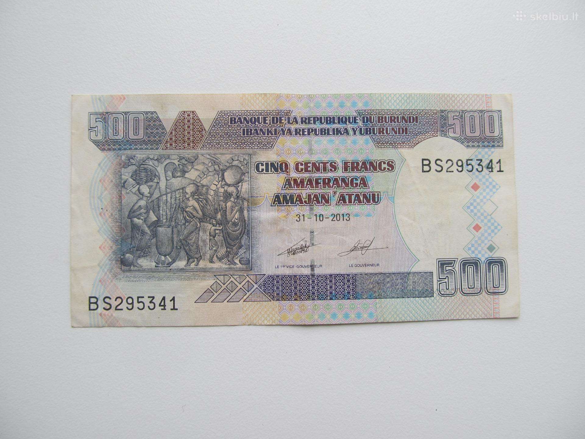 500 franku , Burundis , 2013