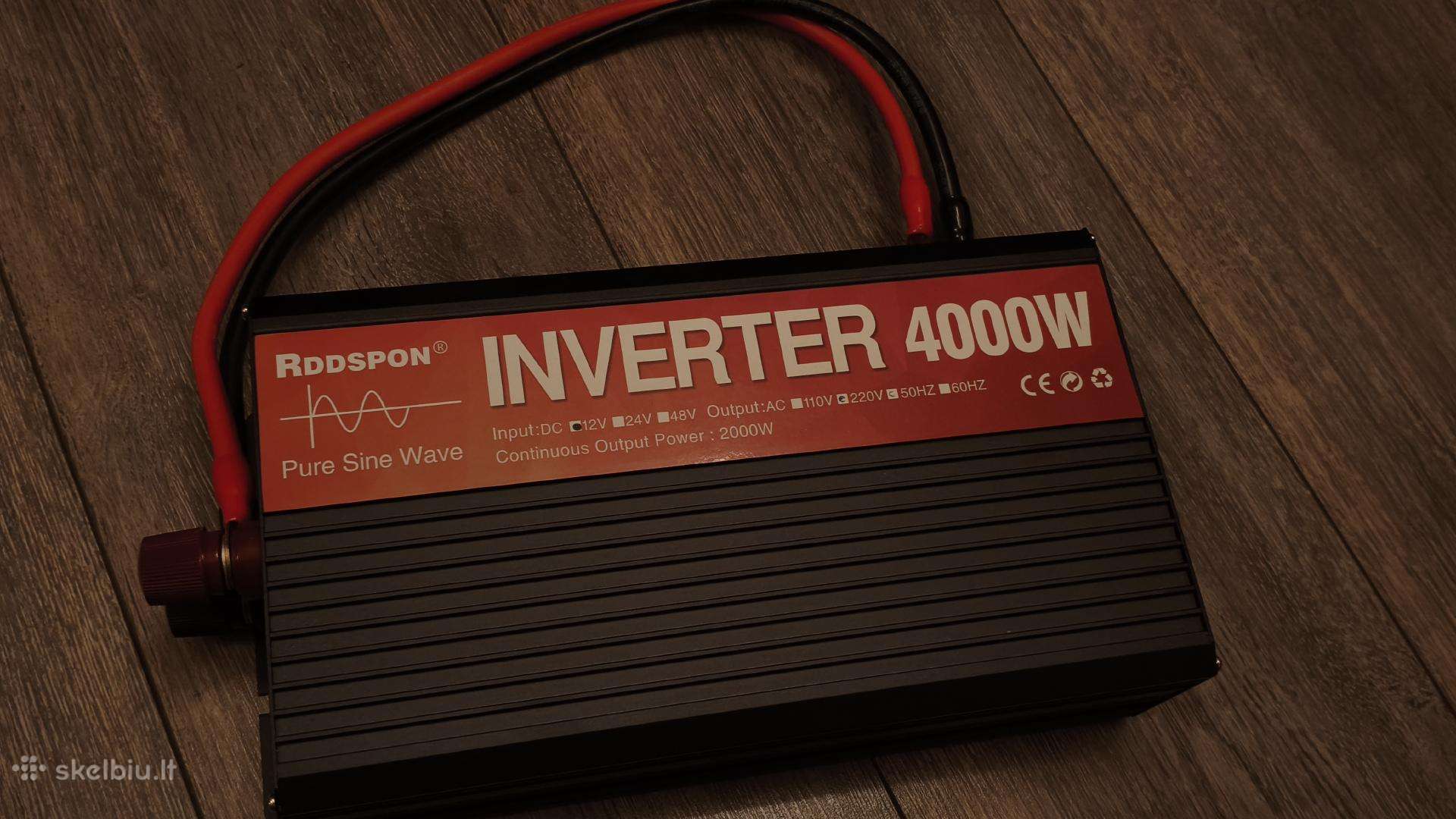 12v 4000w inverteris