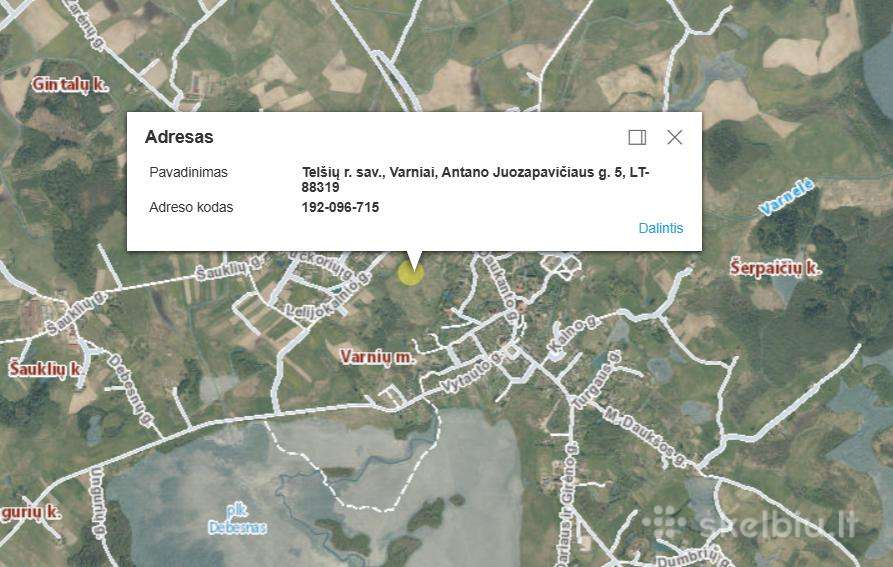Parduodamas 32,47 a. namų valdos sklypas Varniuose