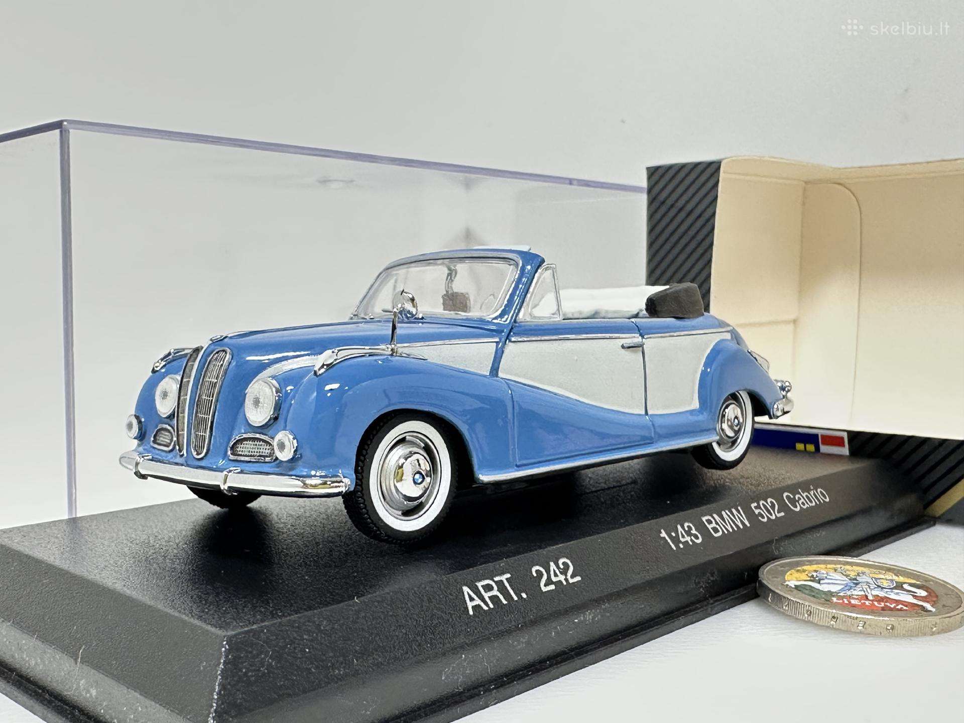 Bmw 502 Cabrio 1954 mėlyna/balta 1:43 Detail Ca