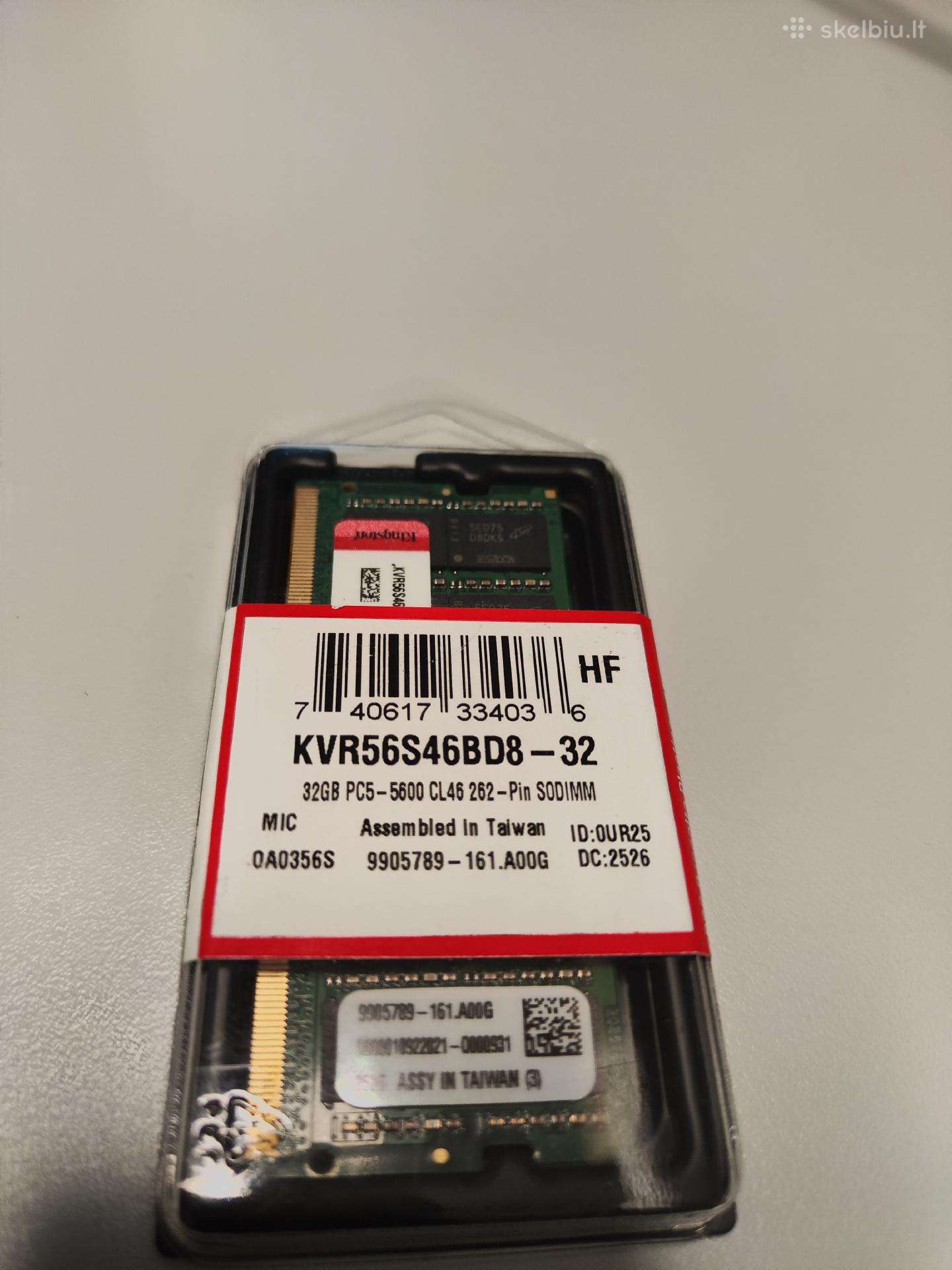 Nauji 32gb Ddr5 5600 cl46 RAM