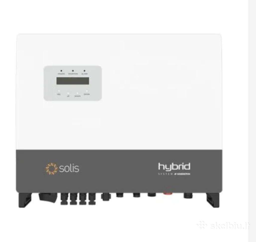 Hibridinis inverteris Solis 8 kw trifazis, 2 Mpp