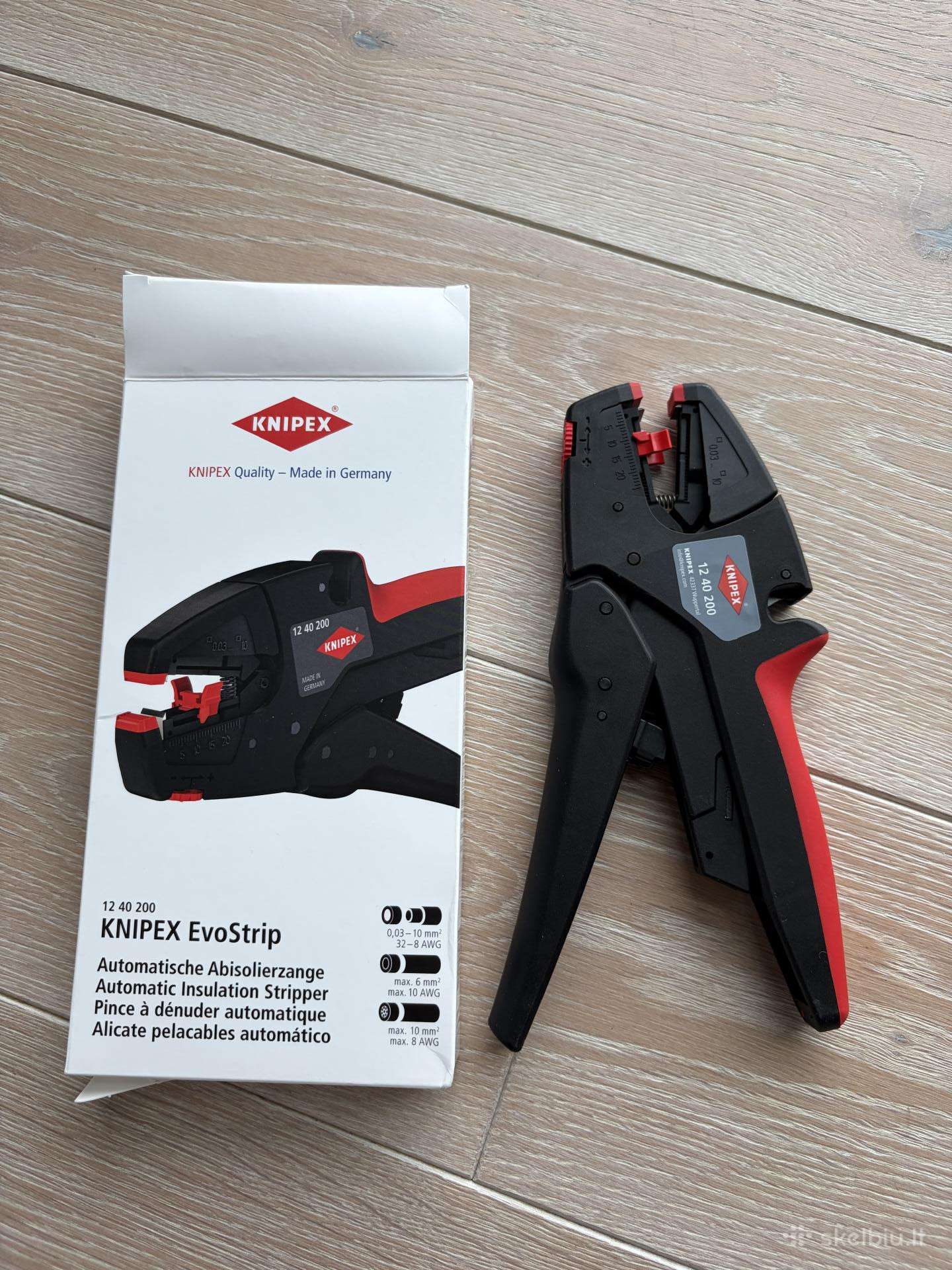 Replės laidų nuizoliavimui Knipex, 12 40 200