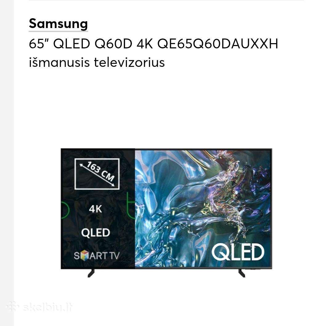 Samsung 65 Qled televizorius + TV laikiklis