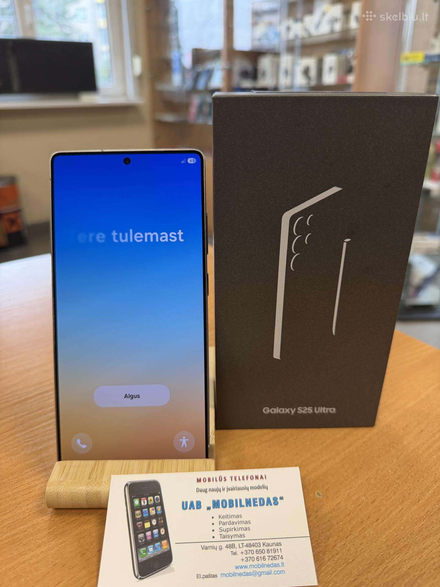 Sasmung s25 Ultra 256gb Black Kaina 630eur