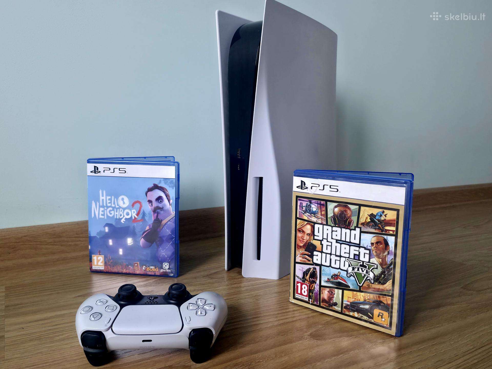 Sony ps5 + 2 žaidimai