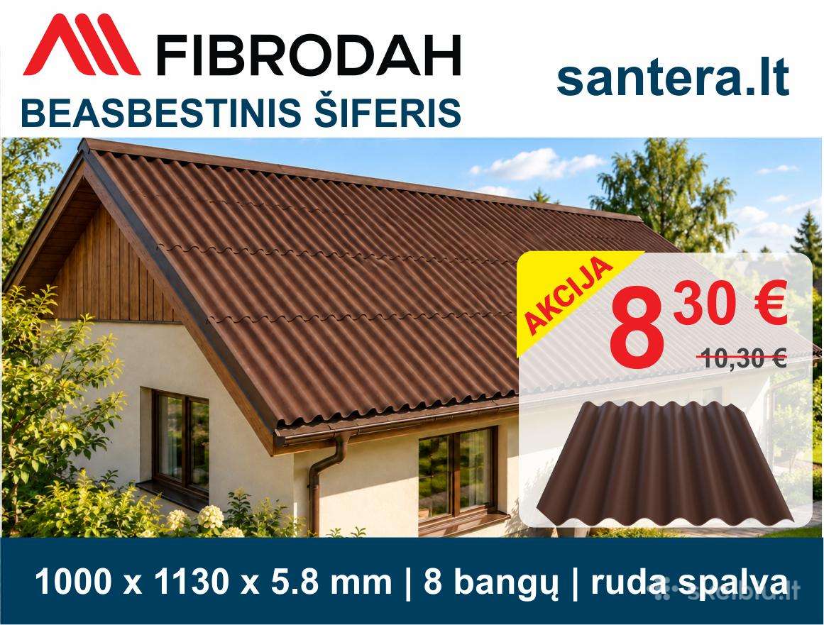 Beasbestinis šiferis "Fibrodah"