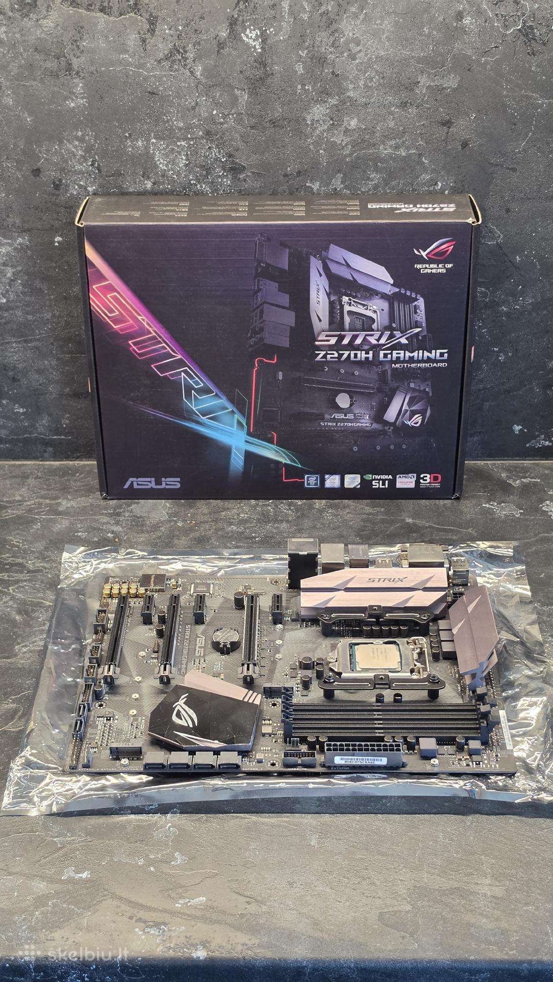 Lga1151 rog strix Z270h Gaming + i7-7700k