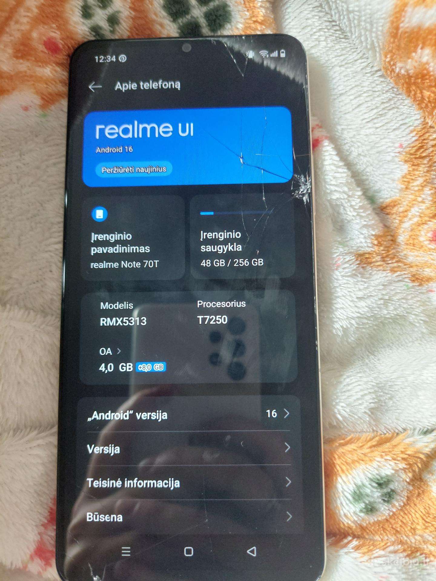 Realme Note 70t