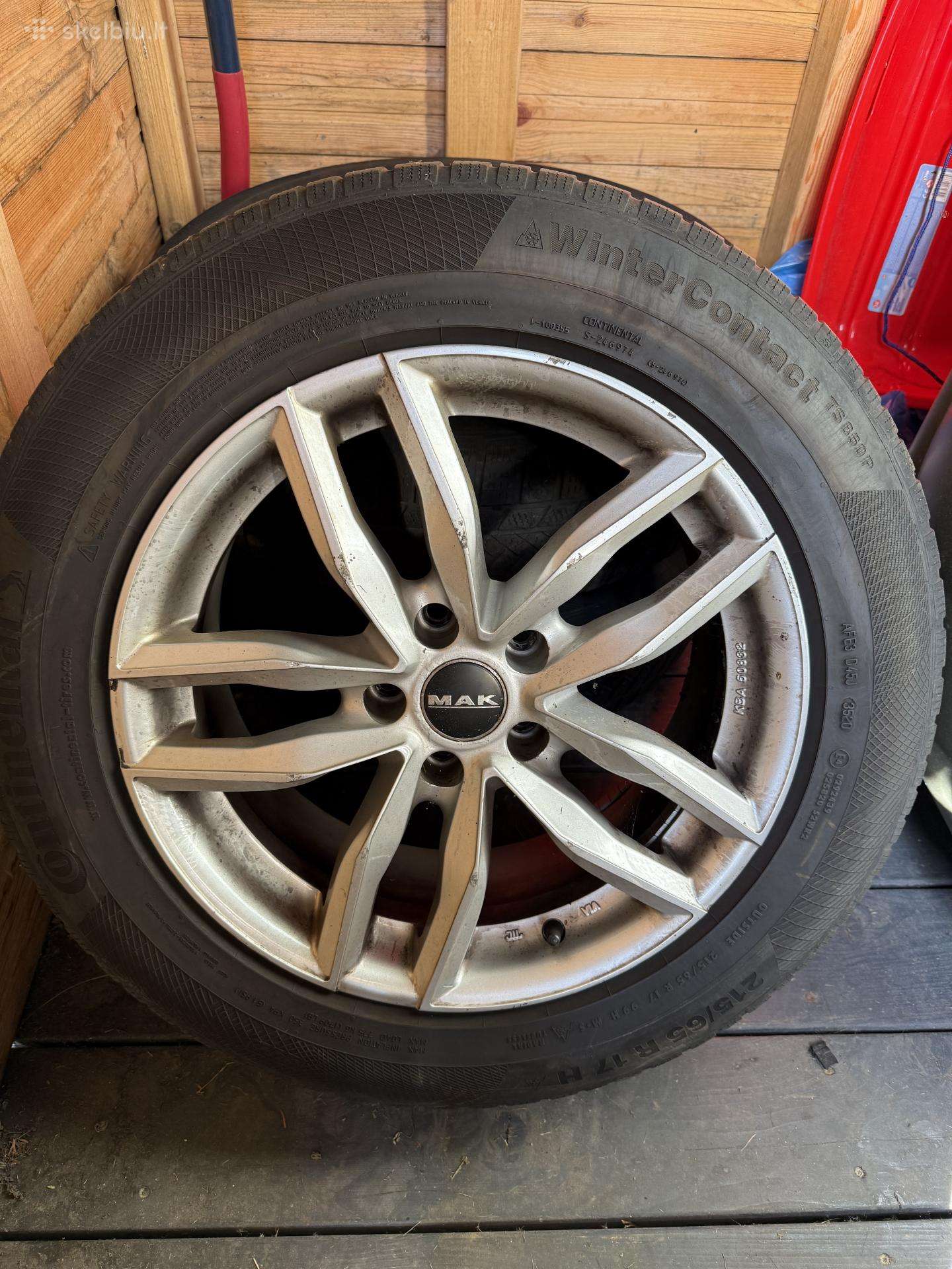 Komplektas 215-65 R17 žiema VW/skoda/seat