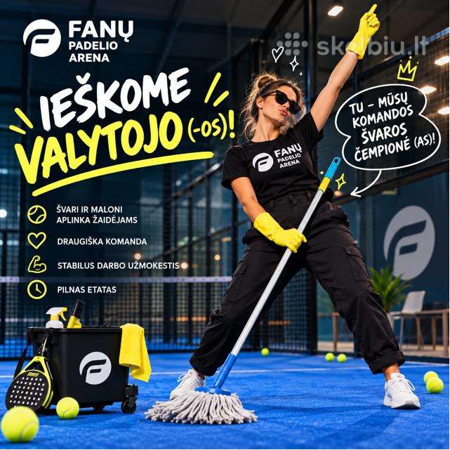 Valytoja / valytojas - pilnas etatas, prie Gariūnų
