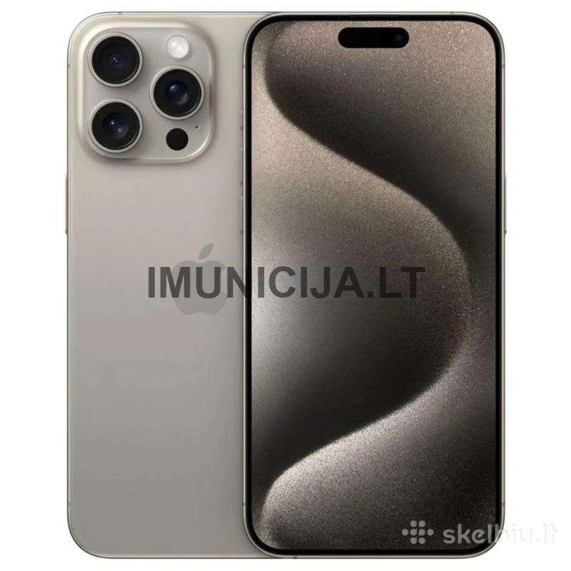 iPhone 15 Pro 128gb + 3 mėn. garantija