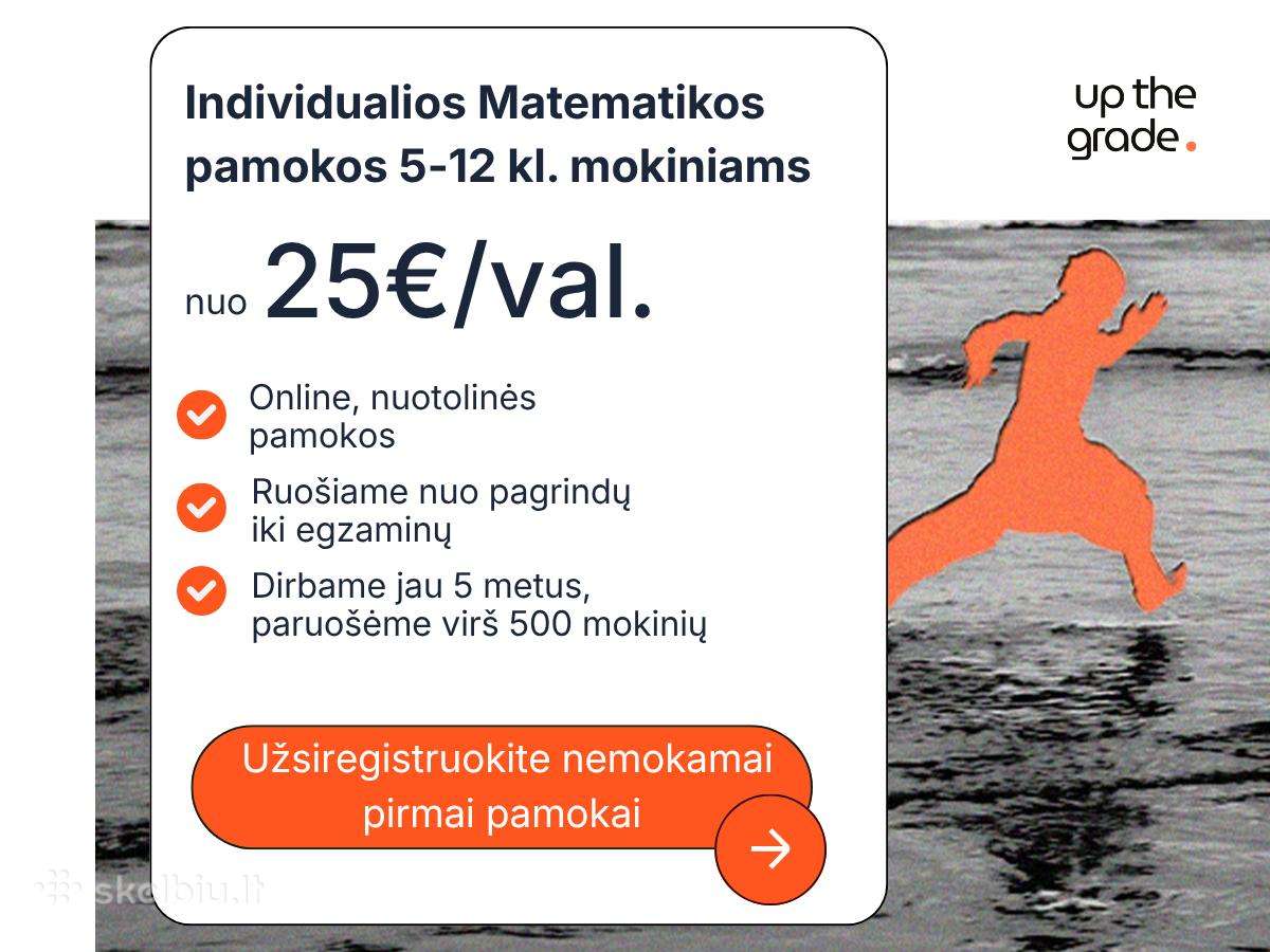 Matematikos korepetitoriai 5–12 klasei (online)
