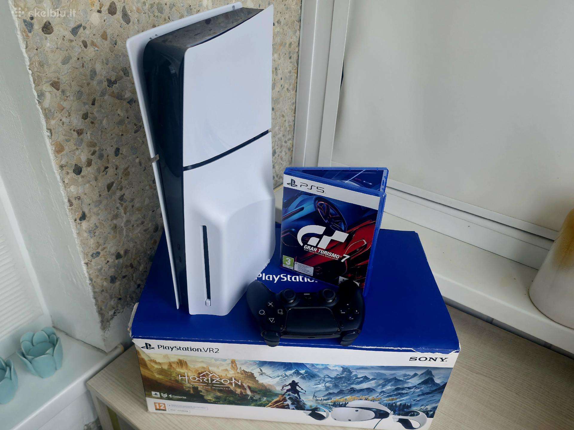 Sony ps5, Vr2 akiniai + Gt7