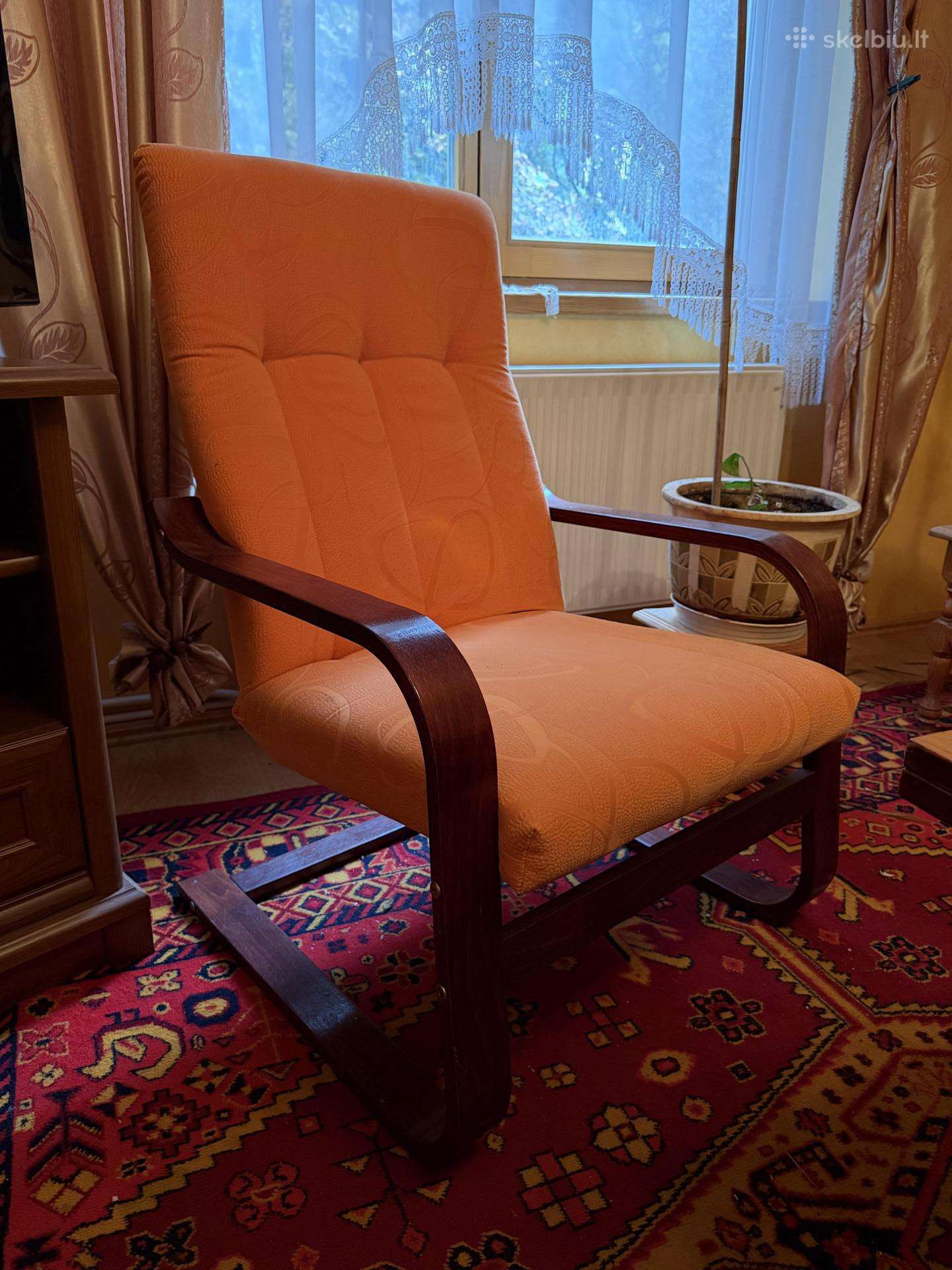 Retro Oranžiniai Foteliai – 2 Vnt.