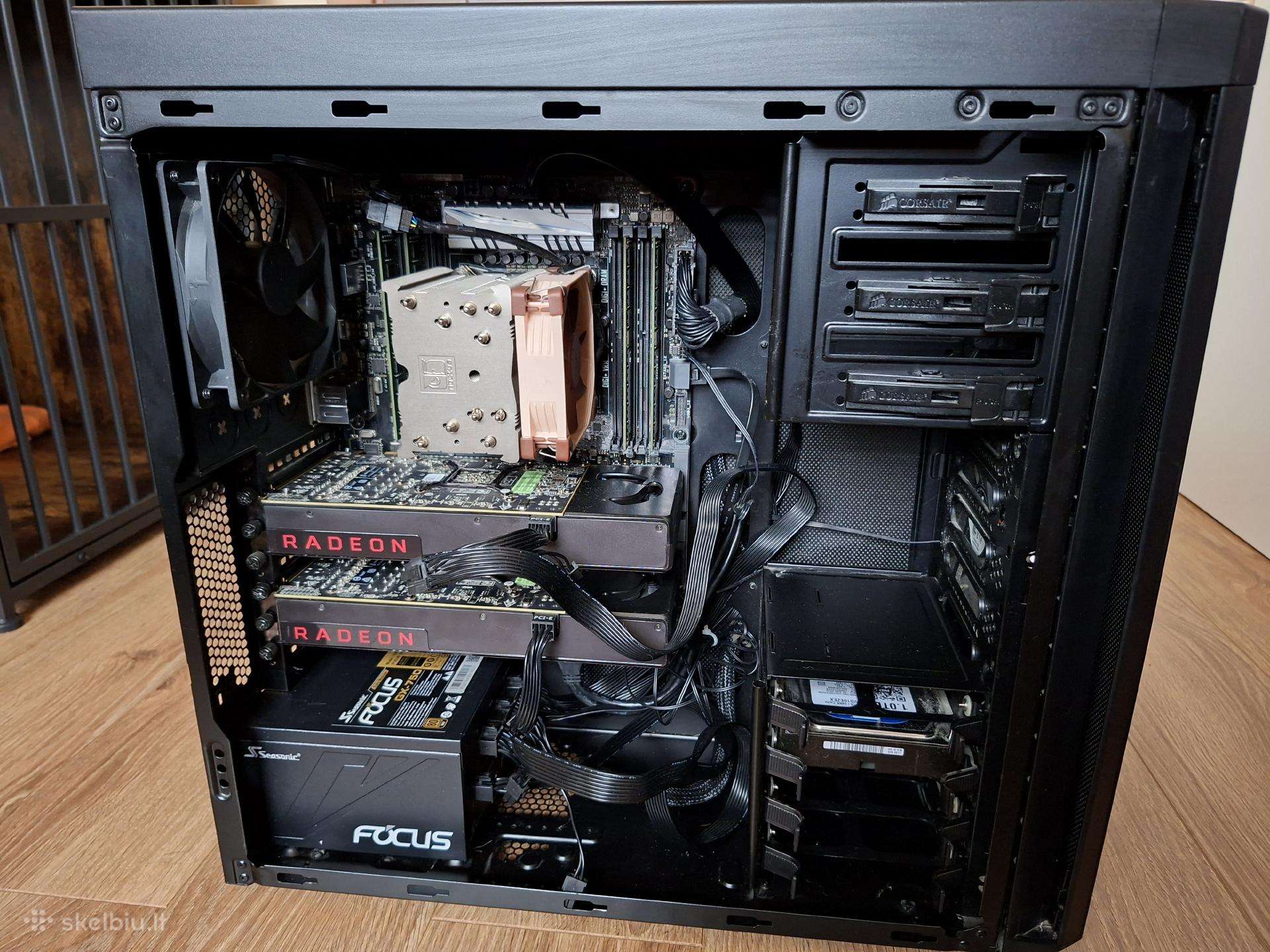 X99 Ai Work Gaming Rig 20c/40t 32g dual Rx480 8g