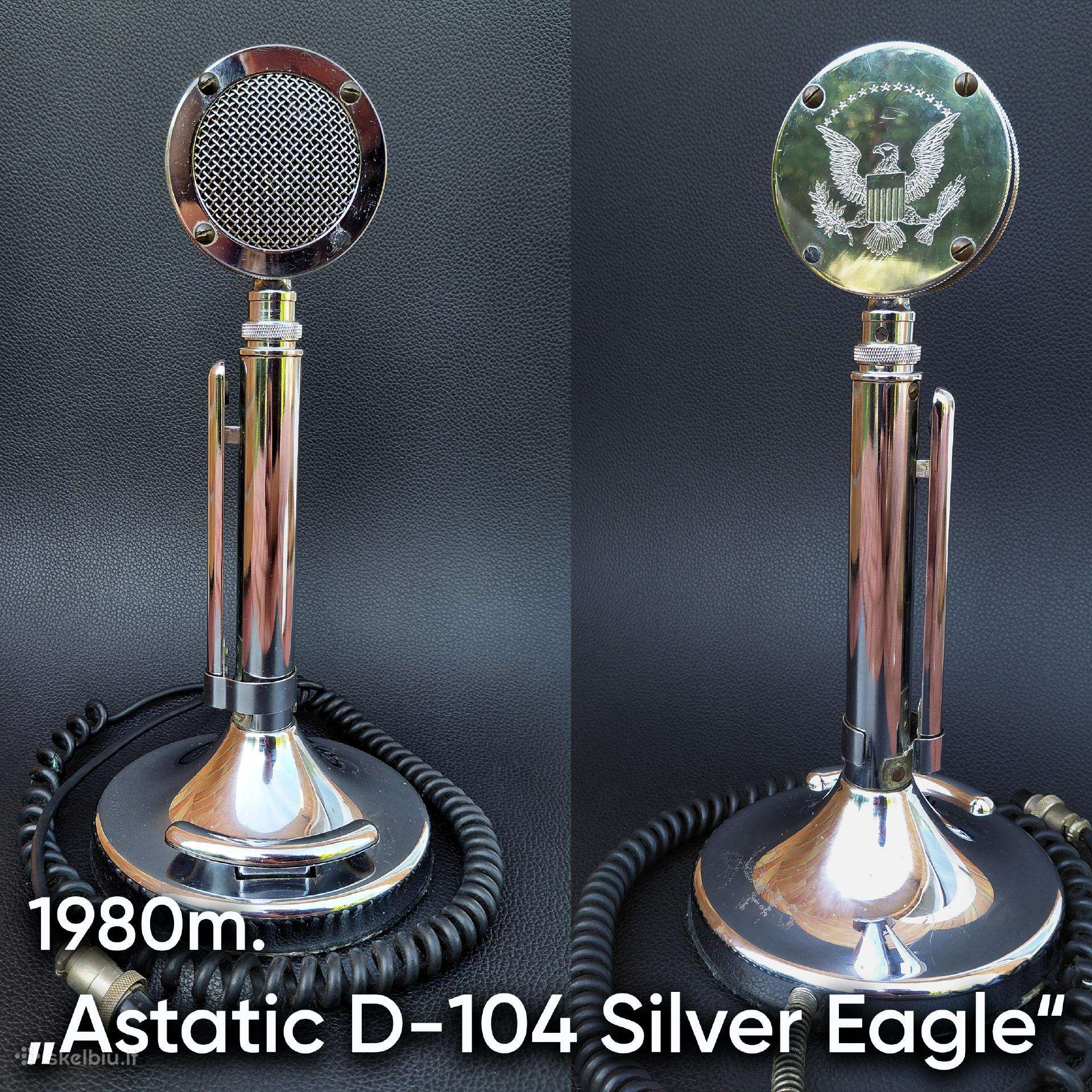 Stalinis mikrofonas „Astatic D-104 Silver Eagle“