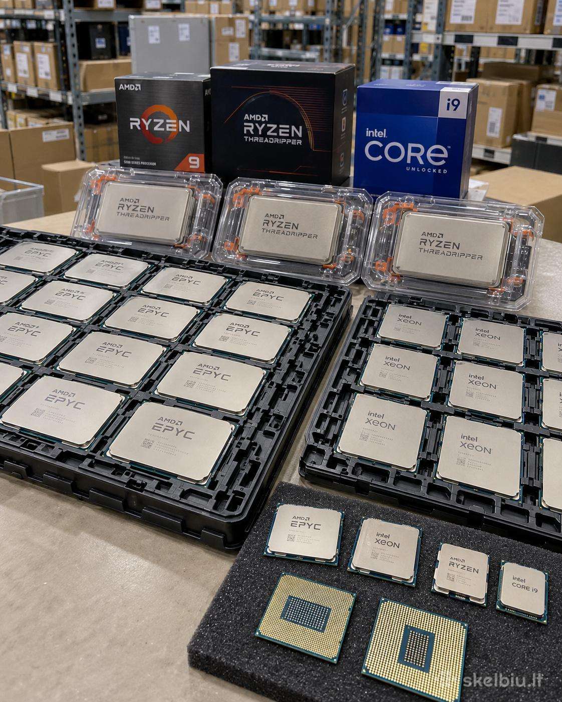 Superku procesorius - Amd Epyc, Threadripper, Xeon