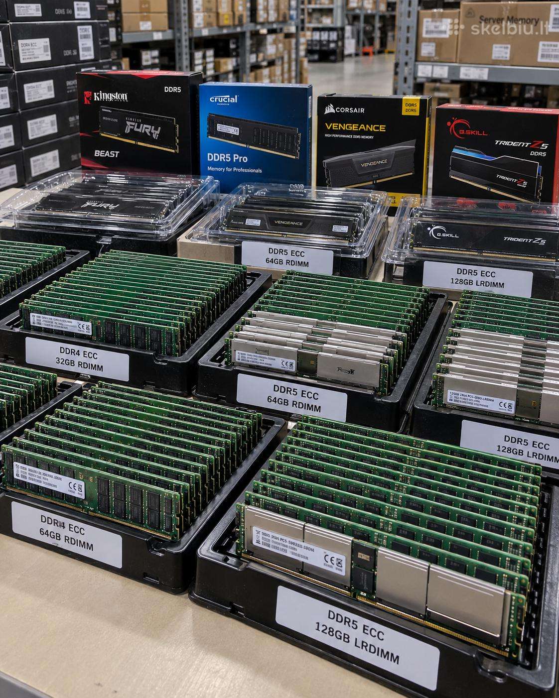 Superku Ddr4, Ddr5 ir serverinę Ecc RAM