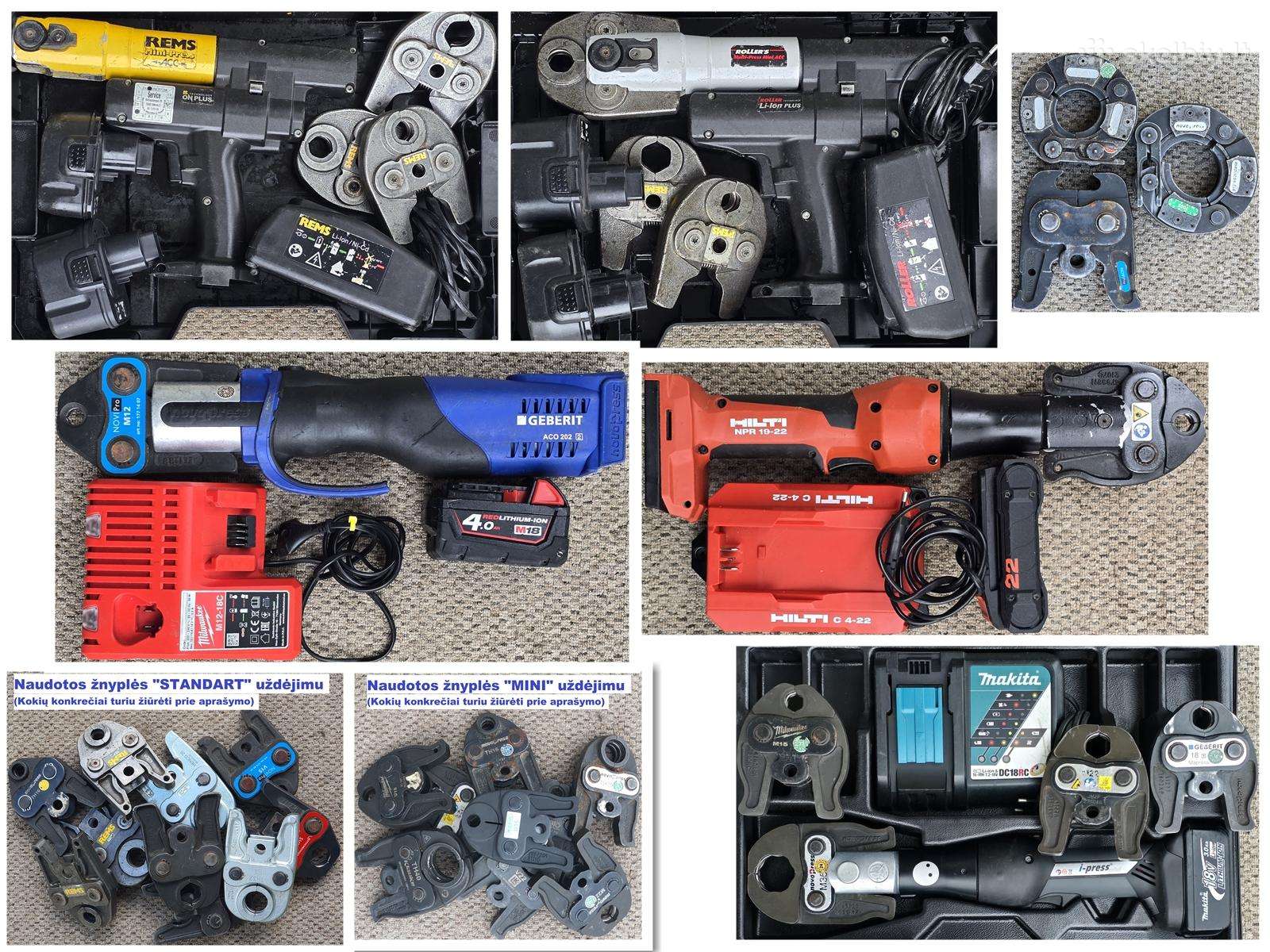 Vamzdžių presas i-press Geberit Hilti Rems Roller