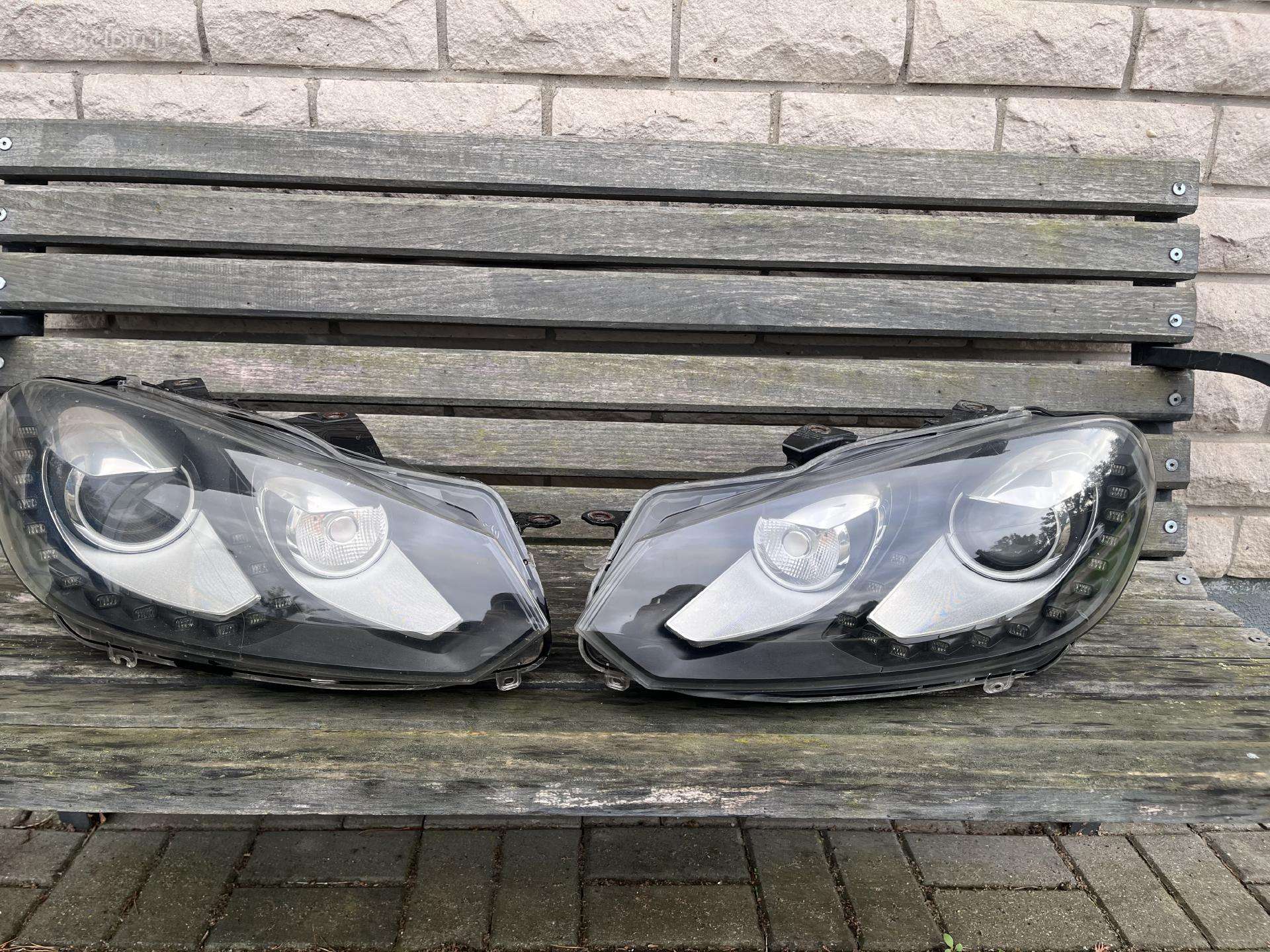 Golf 6 Xenion žibintu su ledais