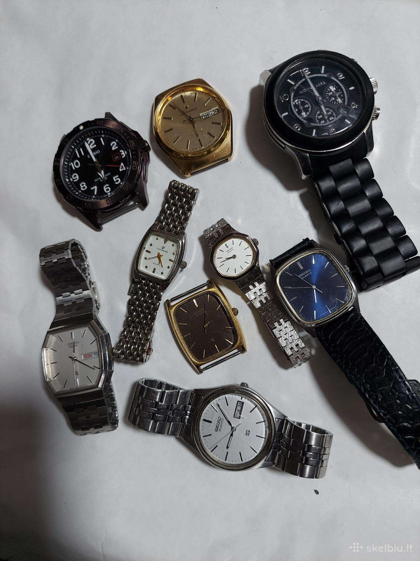 Laikrodžiai,seiko,citizen,casio junghans