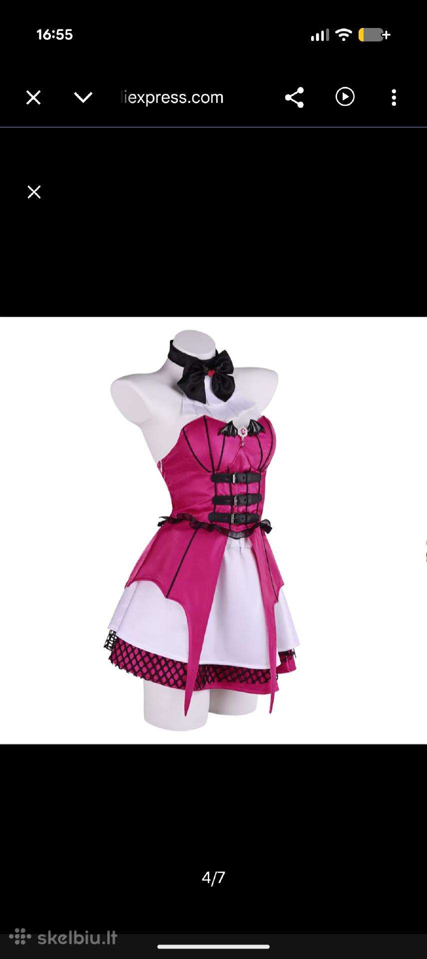 Draculaura High School cosplay kostiumas