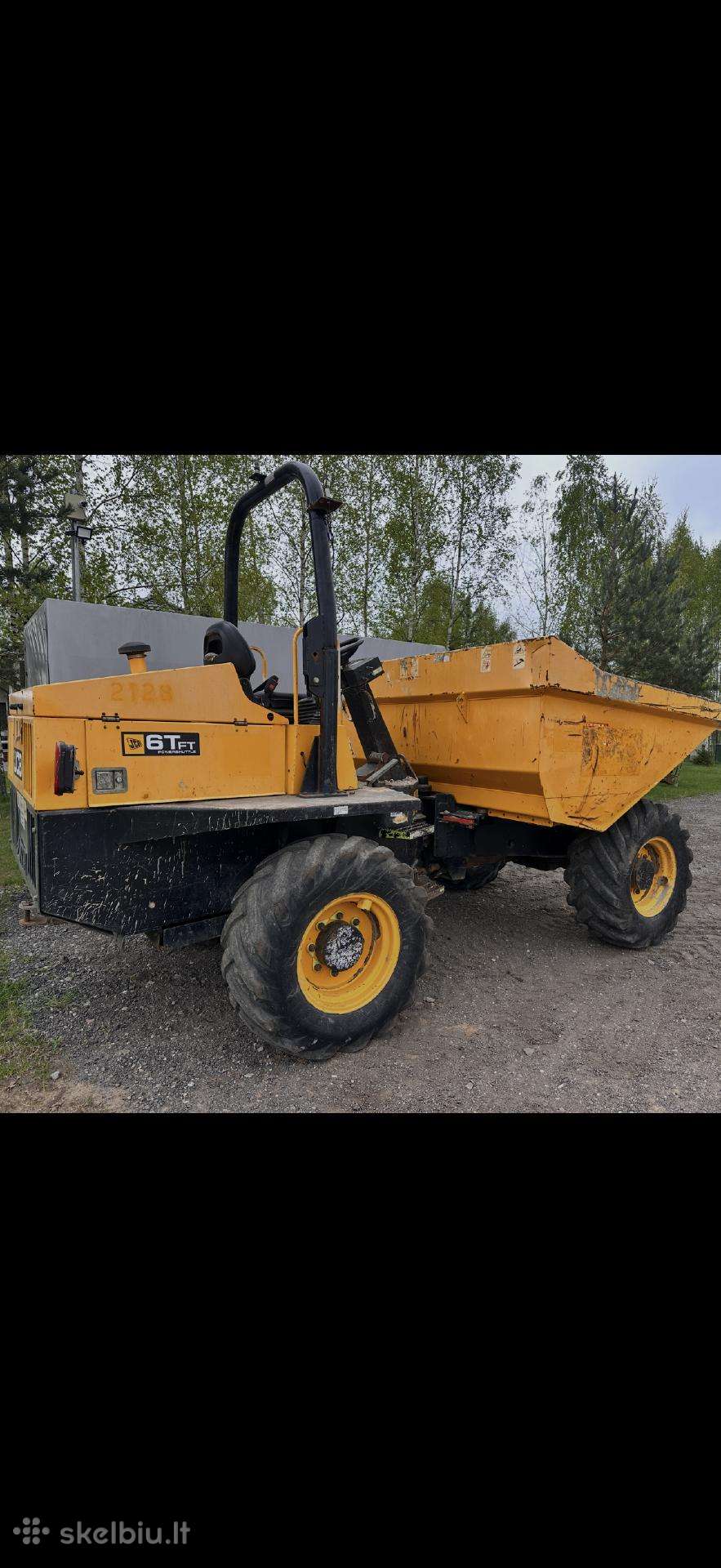 6 tonų JCB Dumperis Nuoma be operatoriaus