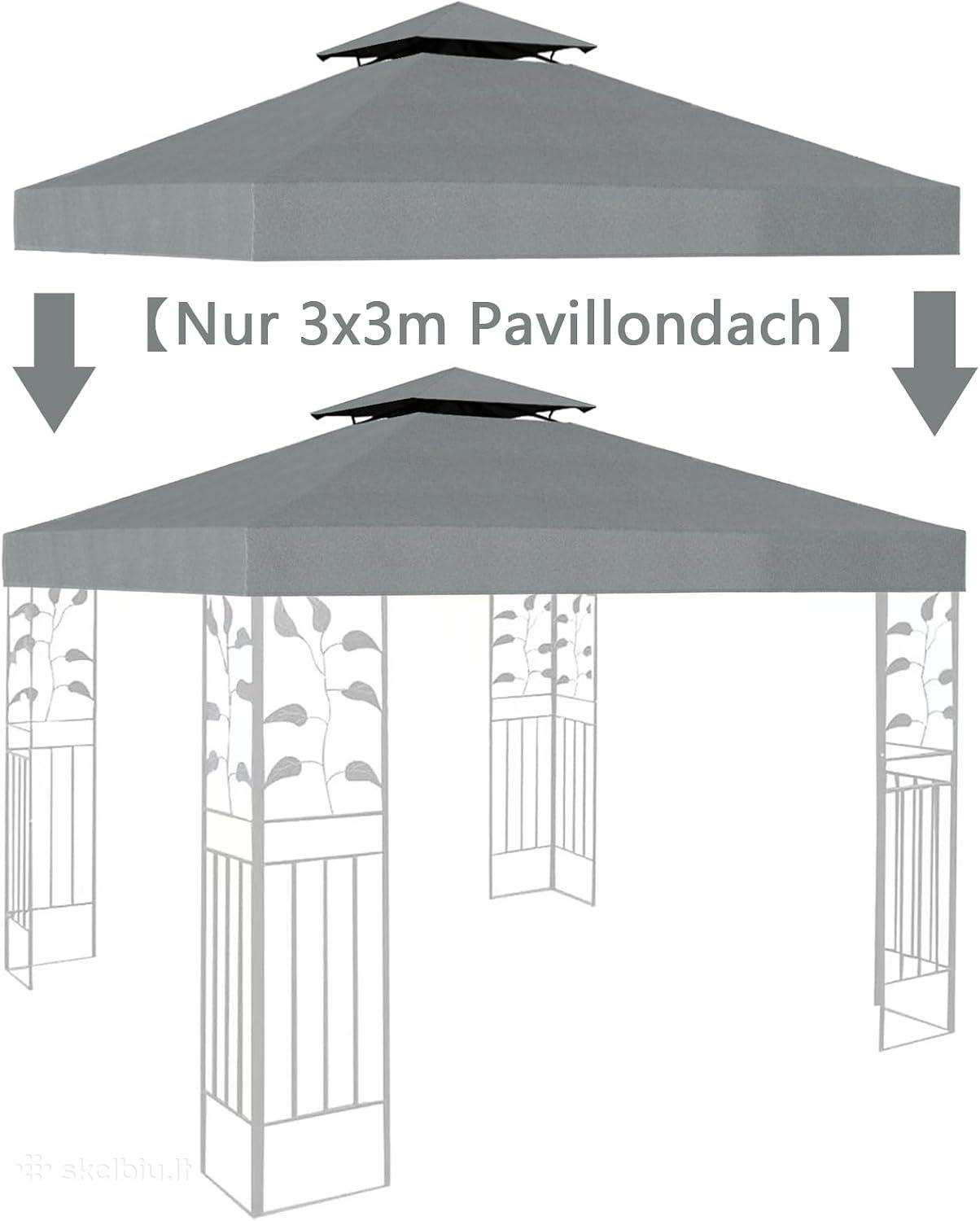 Pavėsinės stogas 3x3m vandeniui atsparus