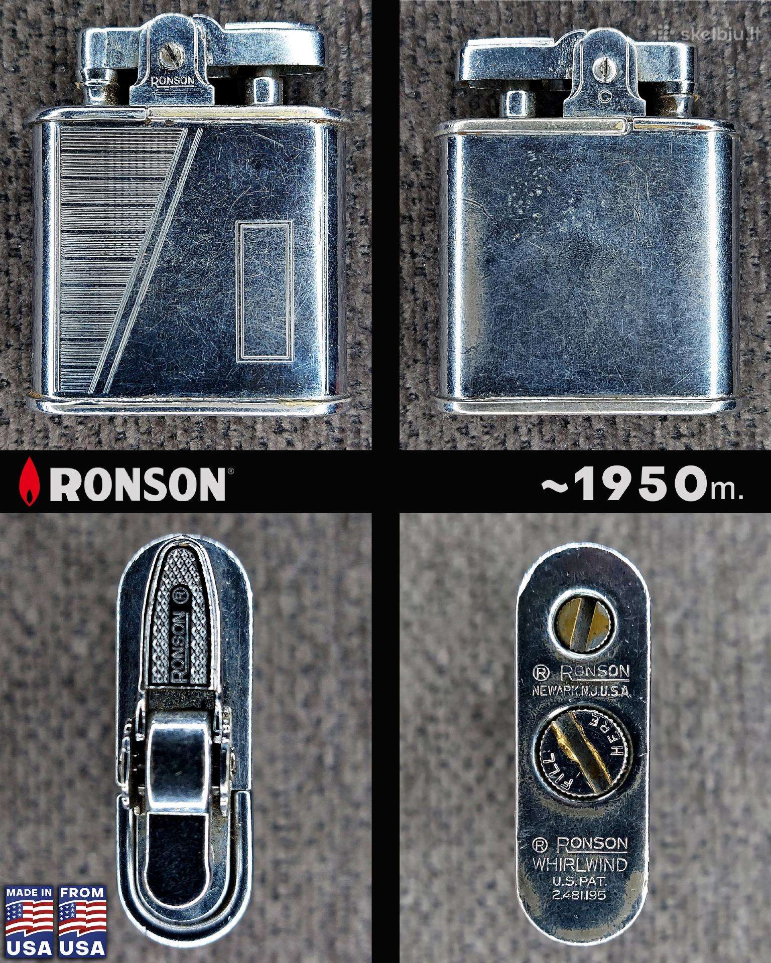 Žiebtuvėlis (benzininis) „Ronson Whirlwind“