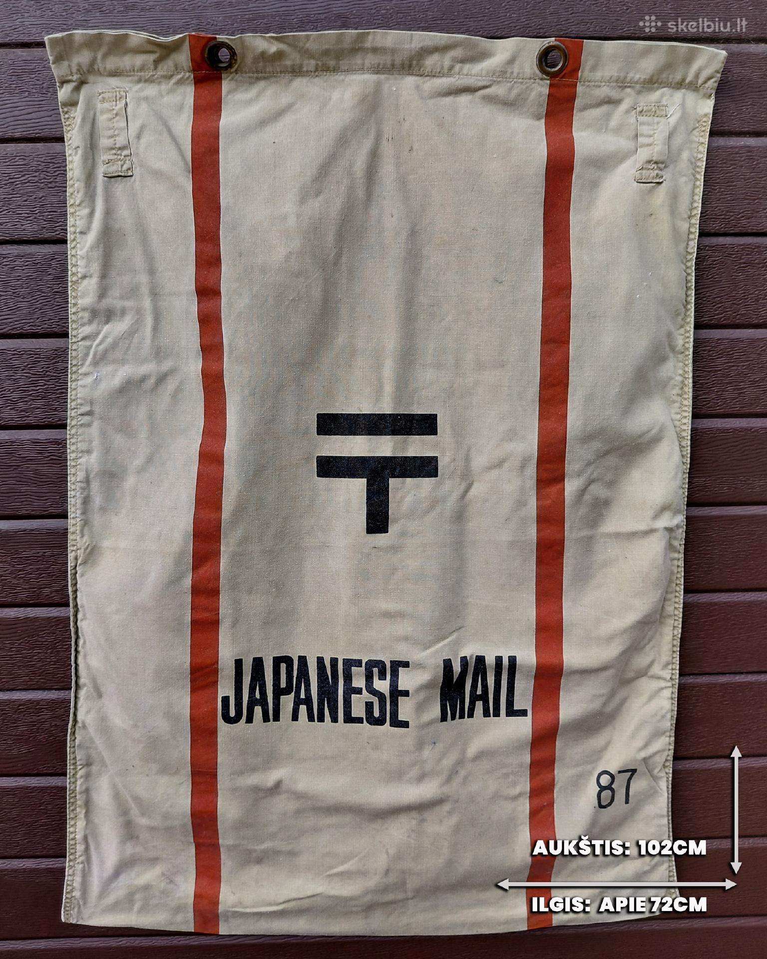 Autentiškas Vintažinis Japonijos pašto maišas