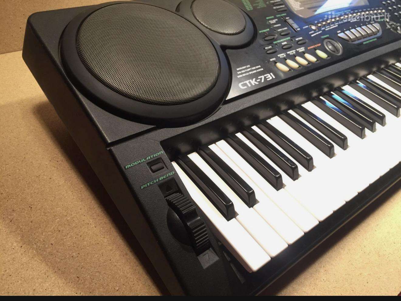 Casio Ctk-731 – klasikinis instrumentas