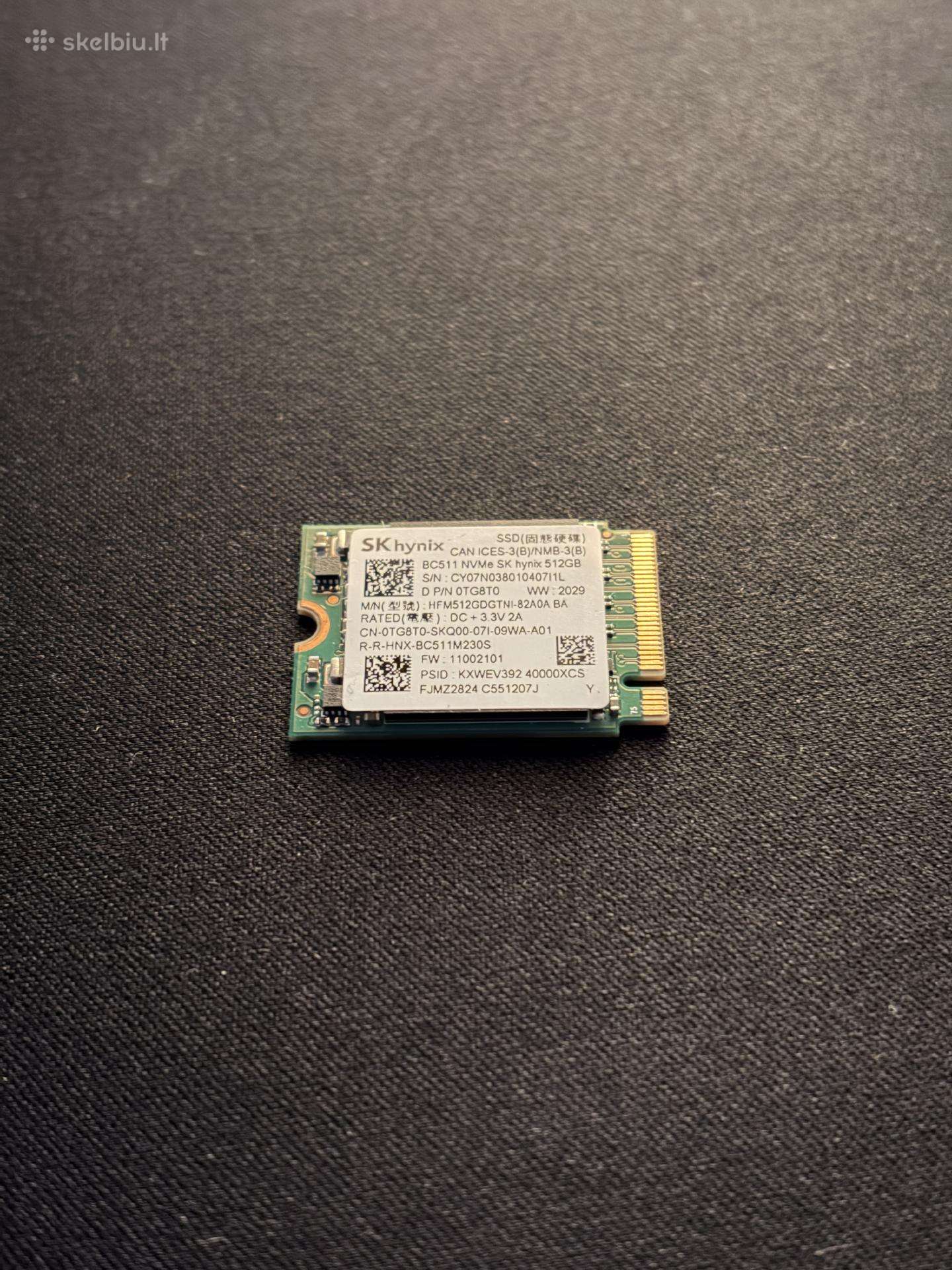 Sk hynix Bc511 512gb Nvme SSD (m.2 2230)