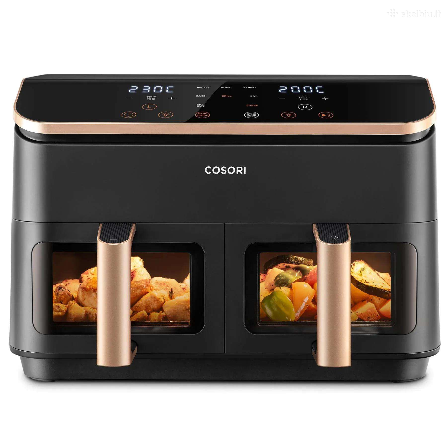 Cosori Caf-r901-aeu 8 l dviejų zonų oro gruzdintuv
