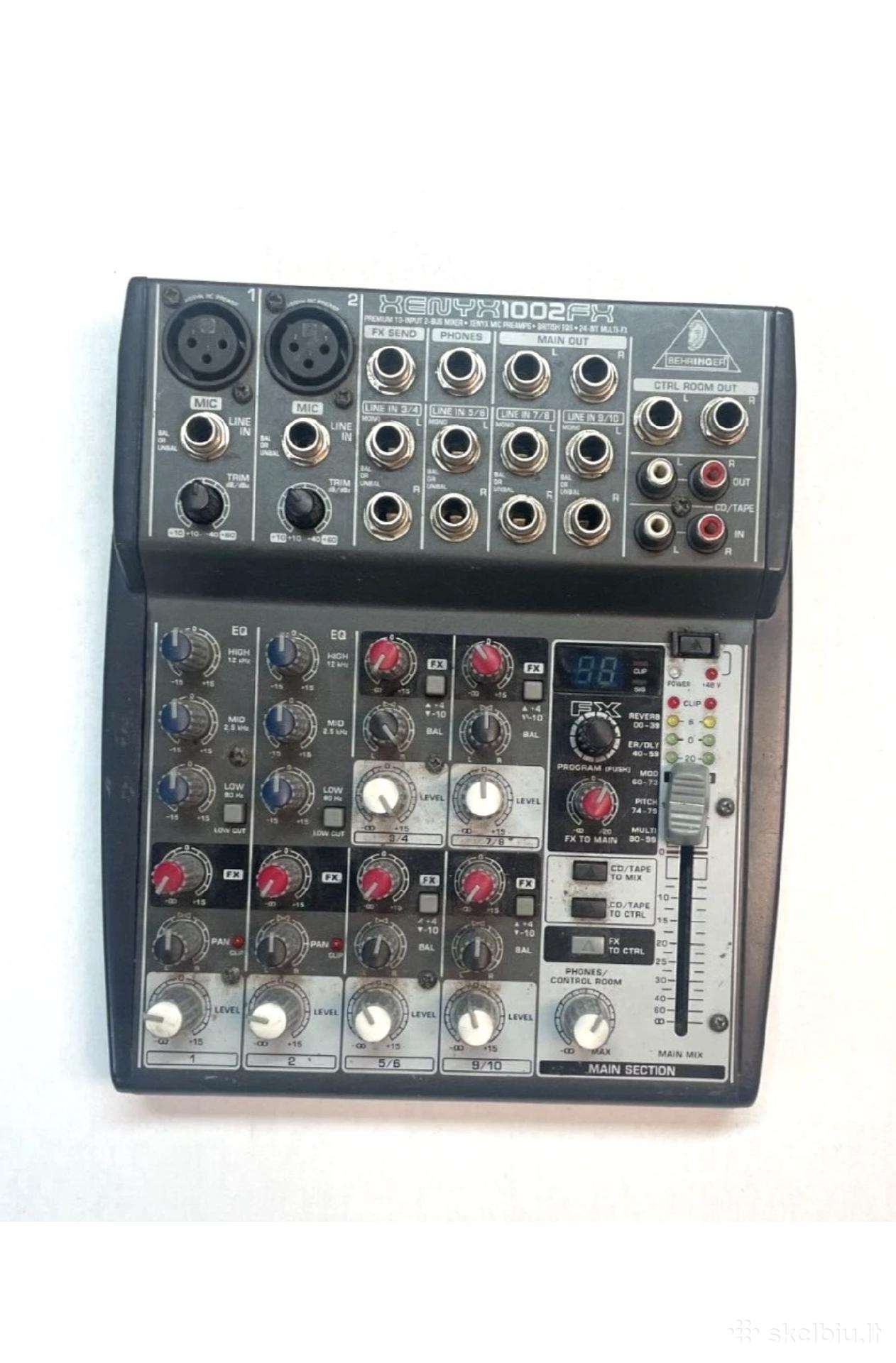 Parduodamas Behringer Xenyx 1002fx garso pultas