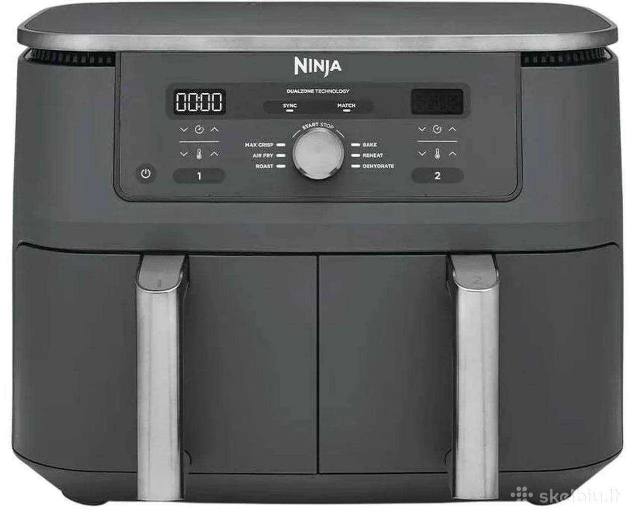 Ninja Af400eucp 9 l dviejų zonų oro gruzdintuvė