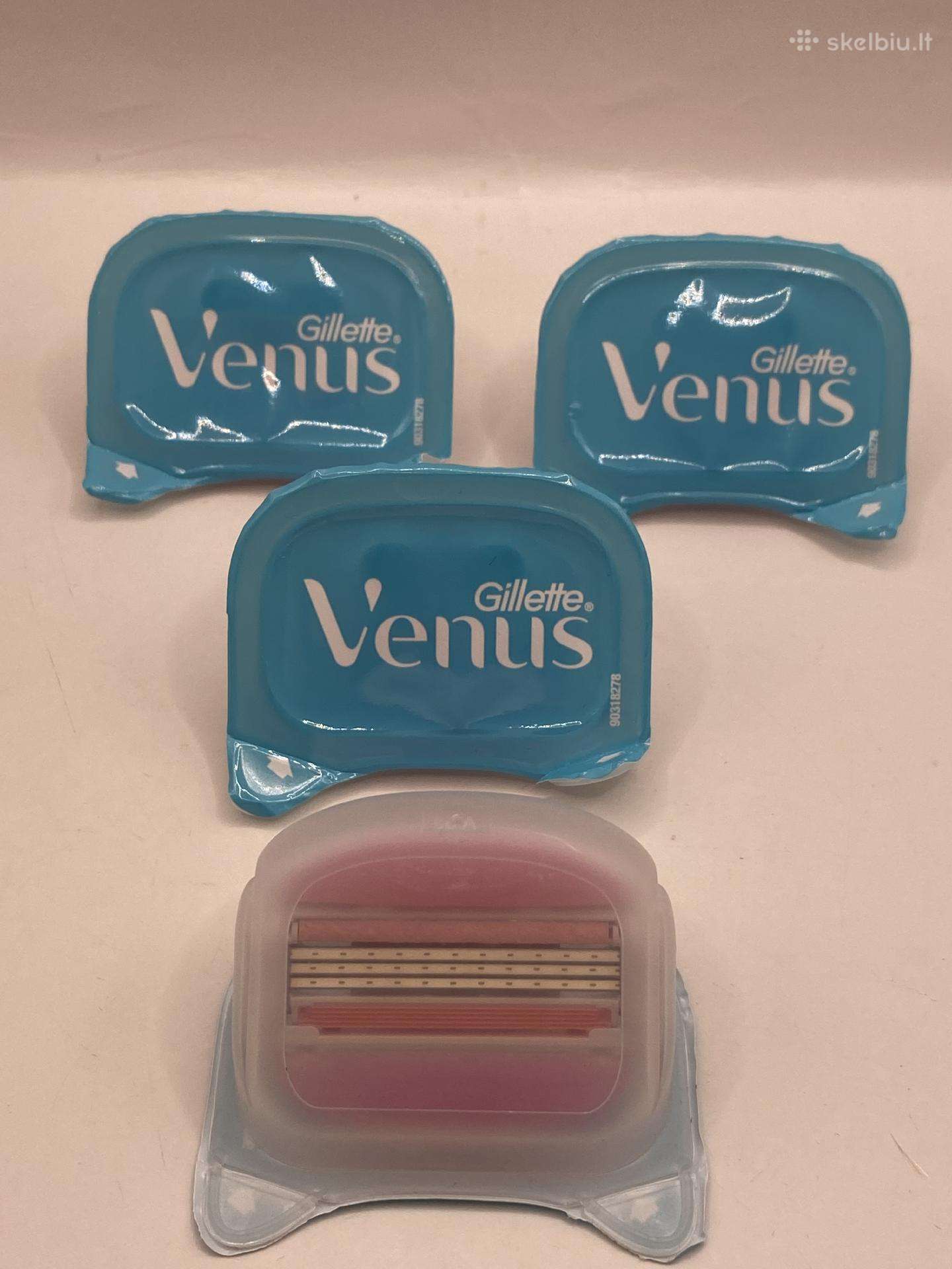 Naujos Gillette Venus skustuvo galvutės (peiliukai