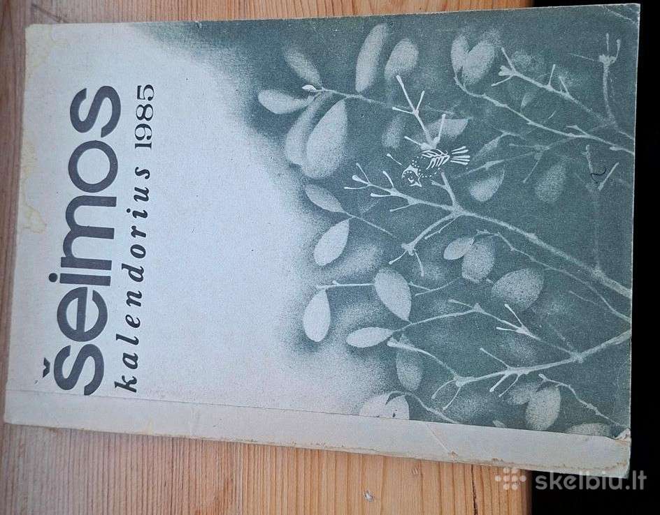 Knyga 1984m. Šeimos kalendorius 1985