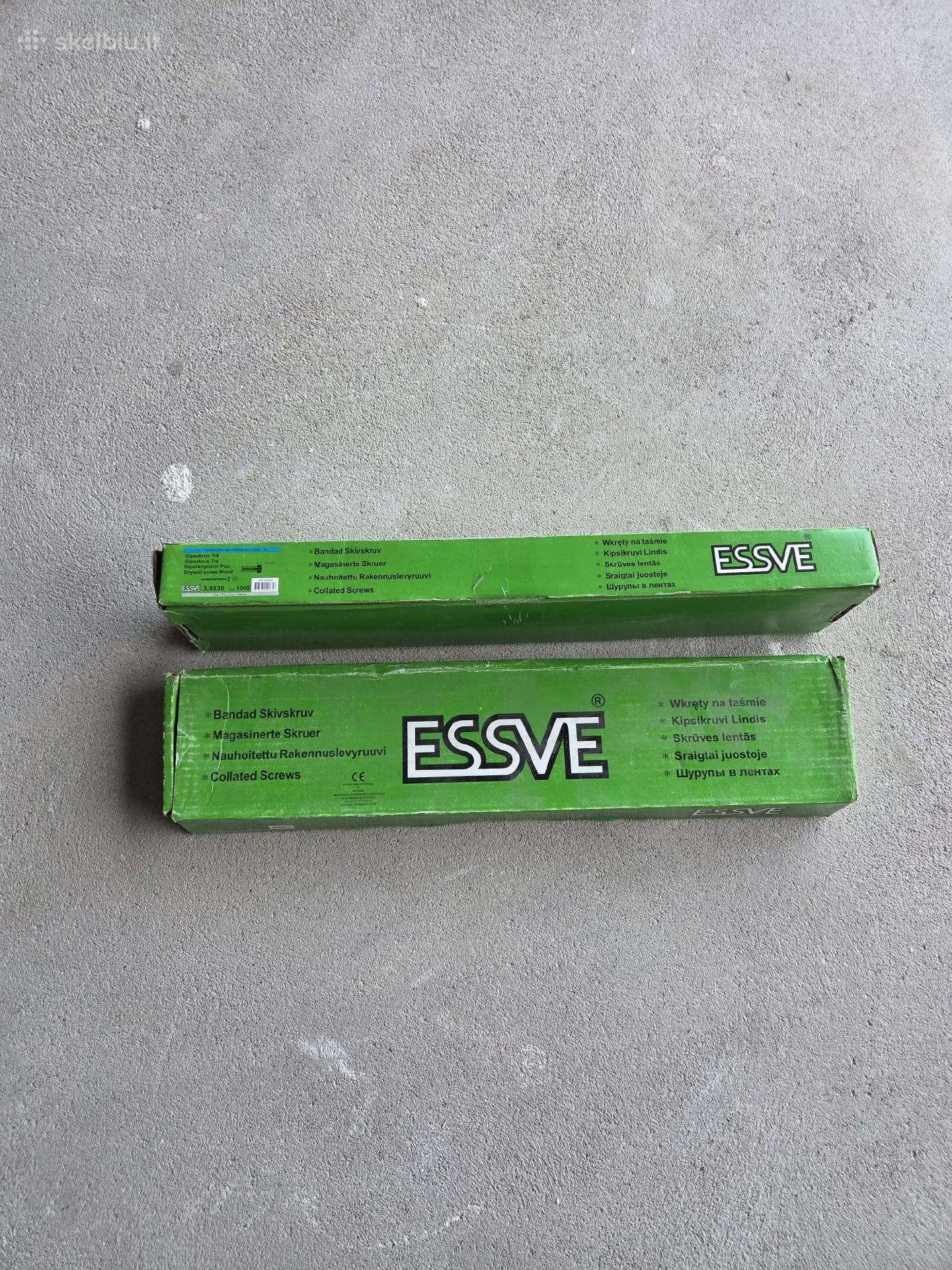 Medsraigčiai juostoje 3.9x30 Essve, 2000 vnt.