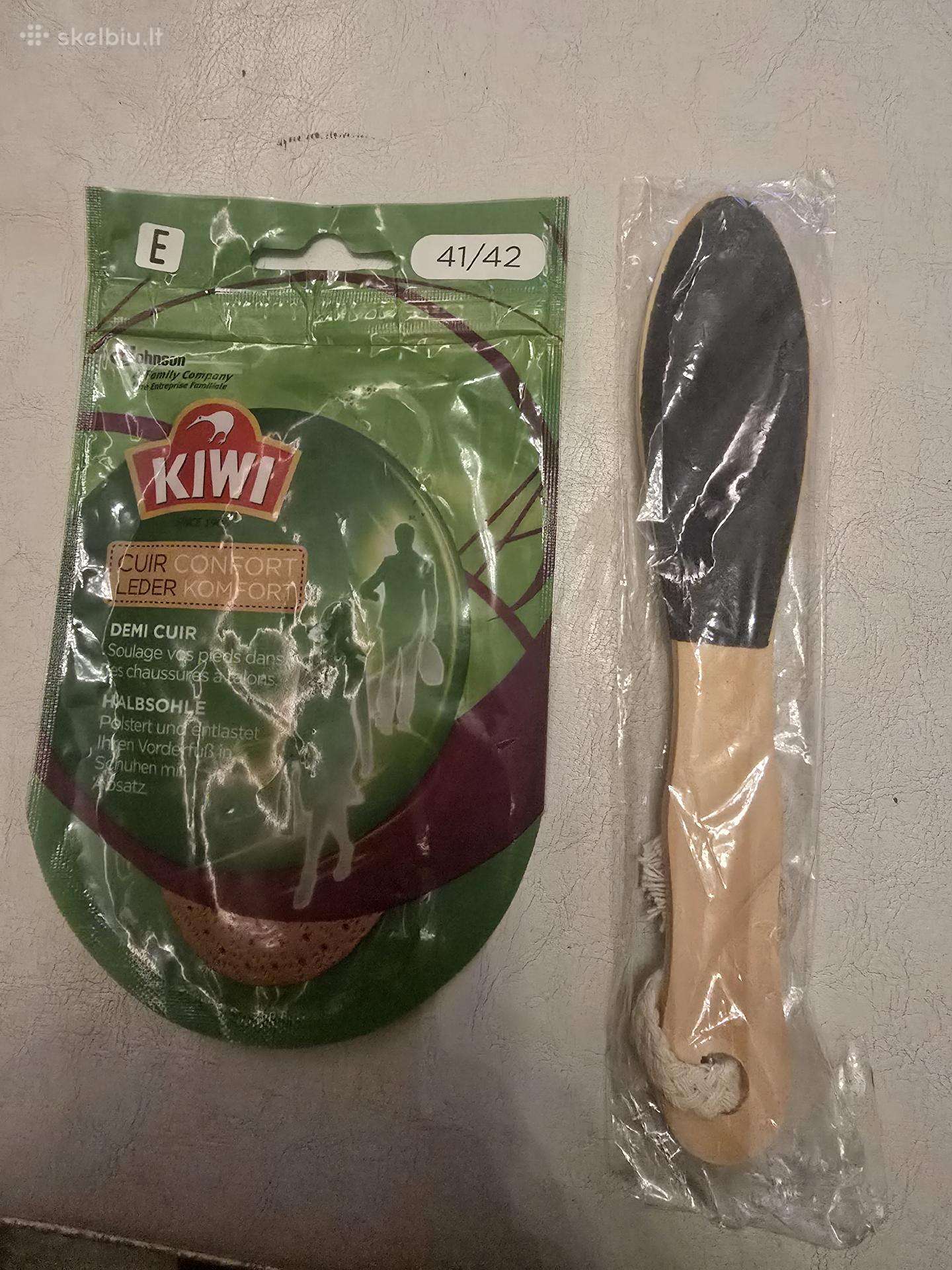 Kiwi įdėklai 41/42 + zomšos valymo šepetėlis