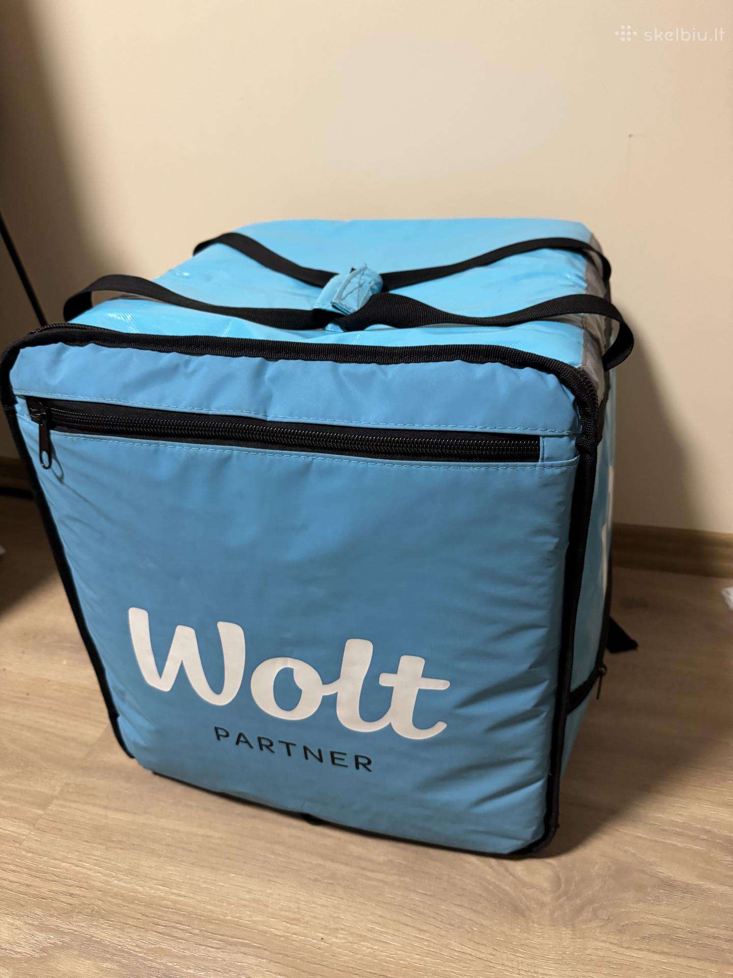 Wolt kurjerio termo kuprinė dviračiui