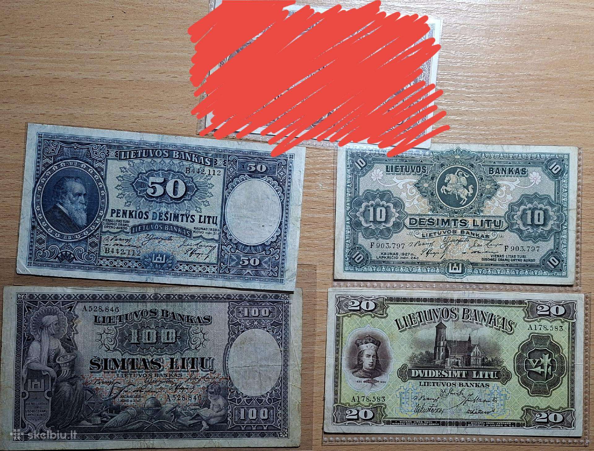 Tarpukario litų komplektas