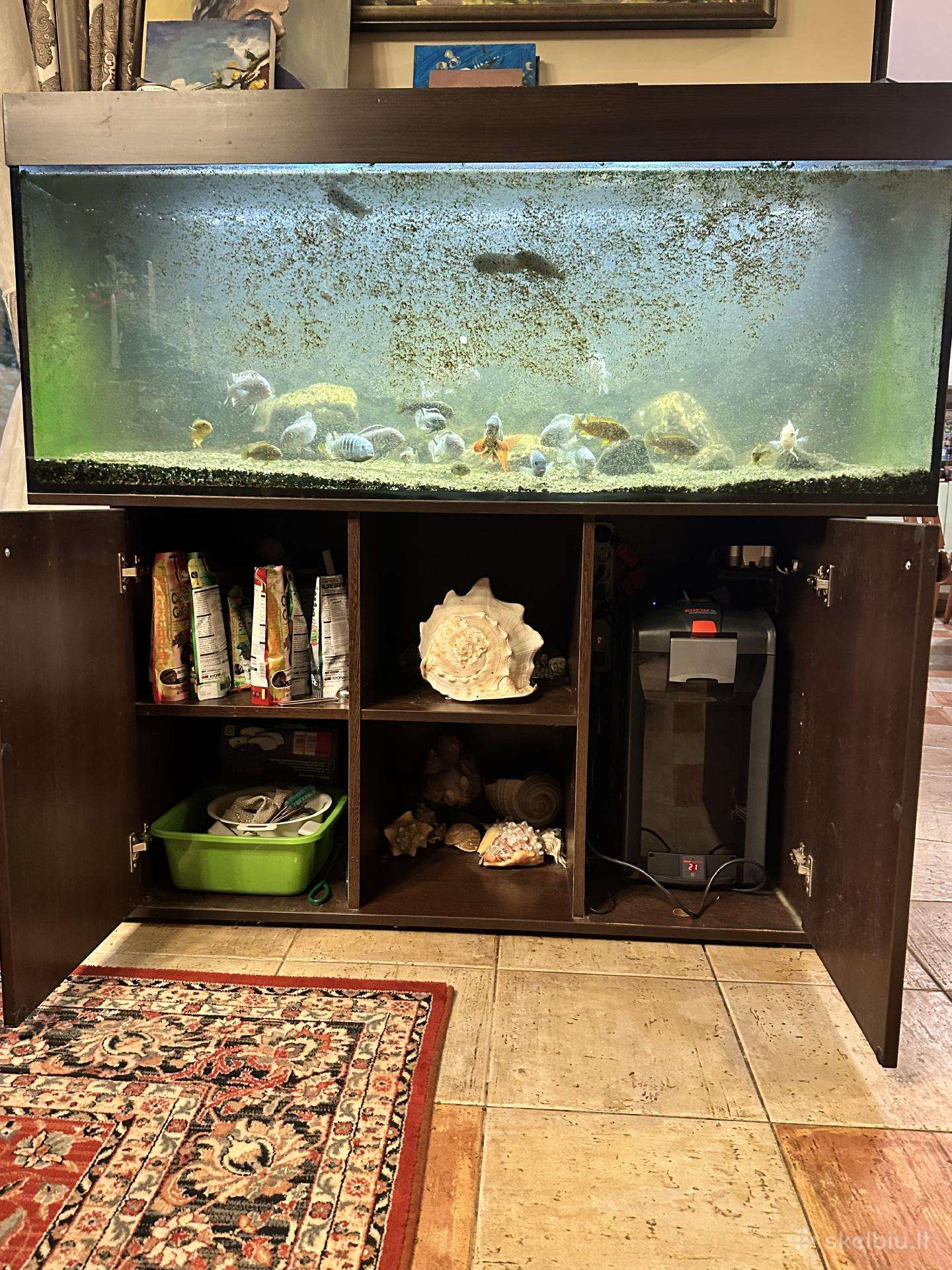 Akvariumas 500 l su spintele
