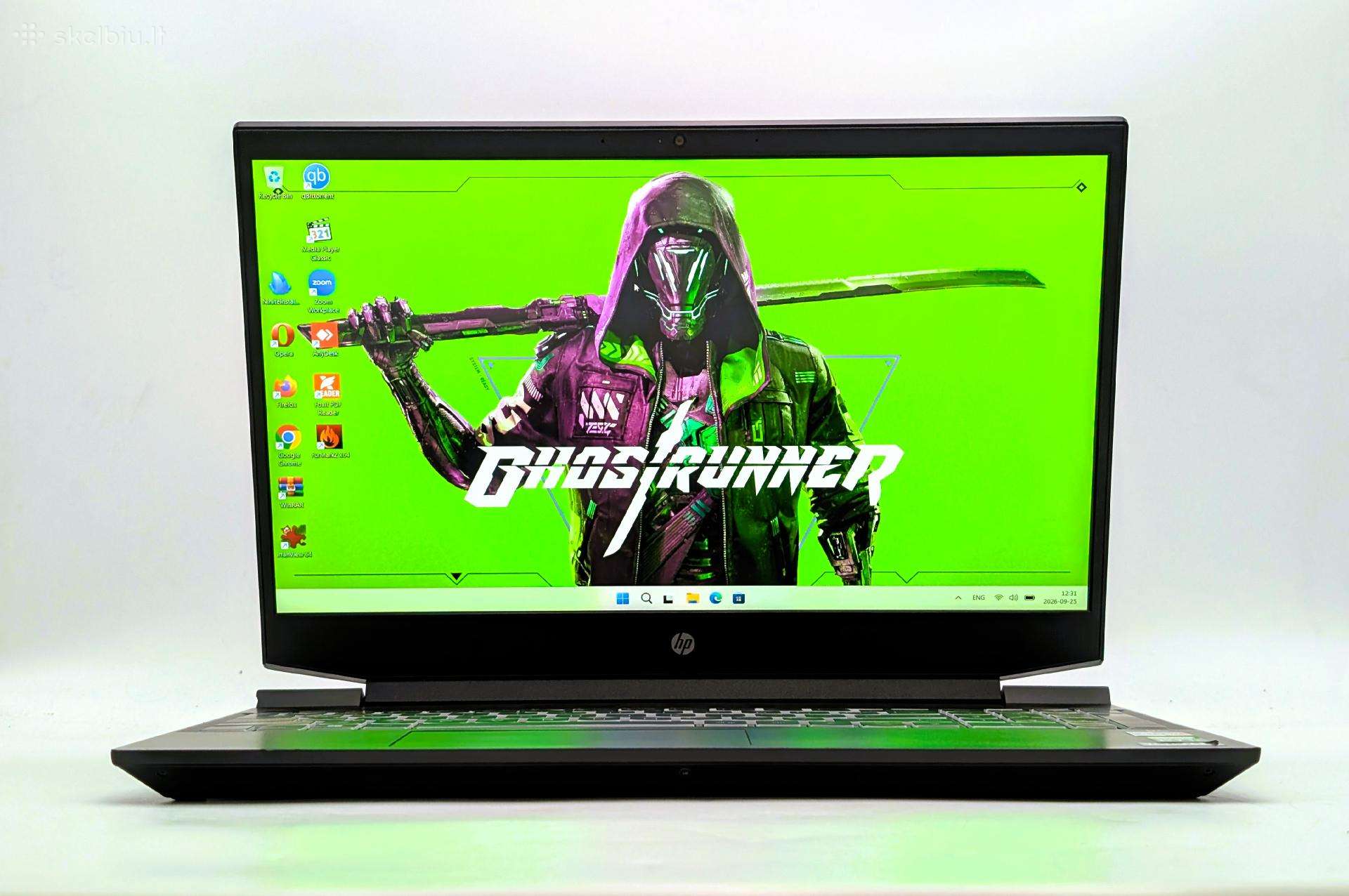 Žaidimams Hp Gaming 15 Ryzen 5 16gb SSD Rtx 3050