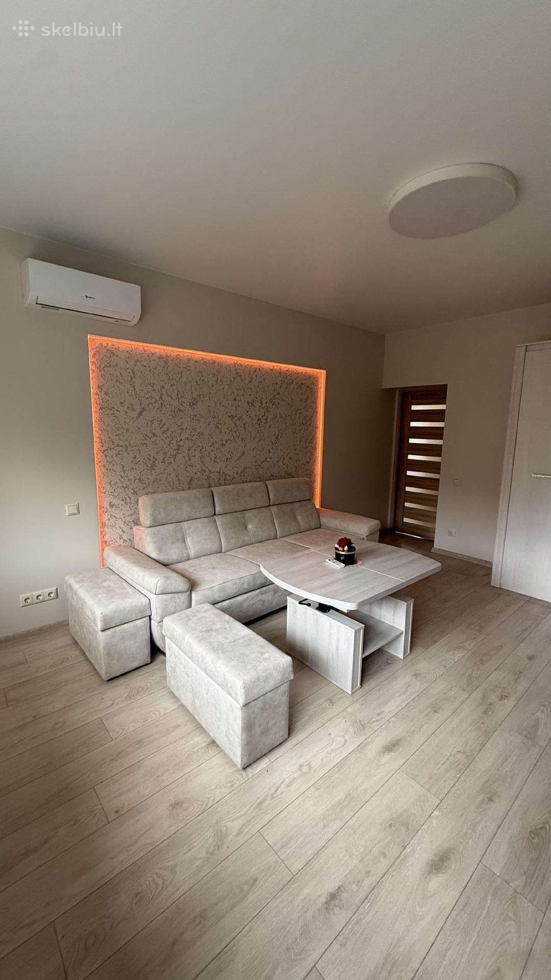 Nuomojamas dviejų kambarių butas
